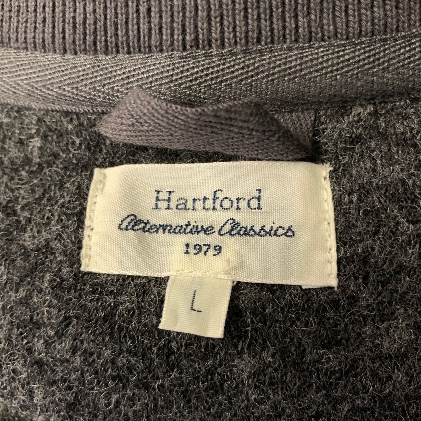 Hartford HARTFORD Size L Grey Textured Wool Blend Bomber Jacket Size US L / EU 52-54 / 3 - 5 Thumbnail