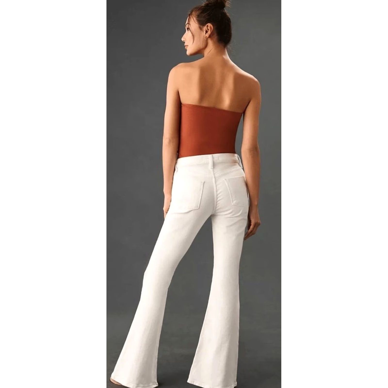 Vintage HUDSON Jeans Holly High Rise Flare White Denim Jeans White Horse 27 Womens Jeans Size 27" / US 4 / IT 40 - 2 Thumbnail