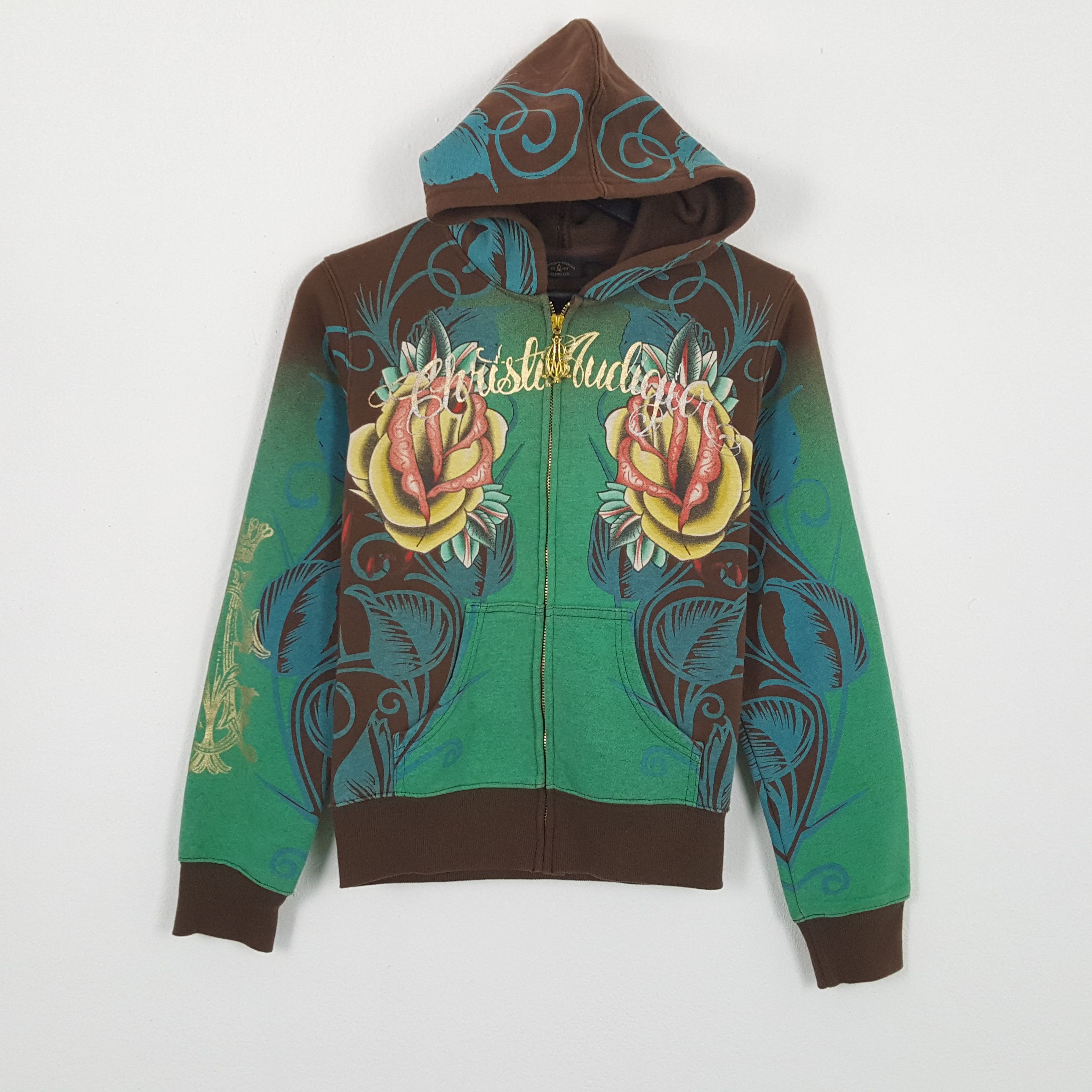Christian Audigier Christian Audigier Ed Hardy Style Rare Skulls Zipper Hoodies Size XS / US 0-2 / IT 36-38 - 3 Thumbnail