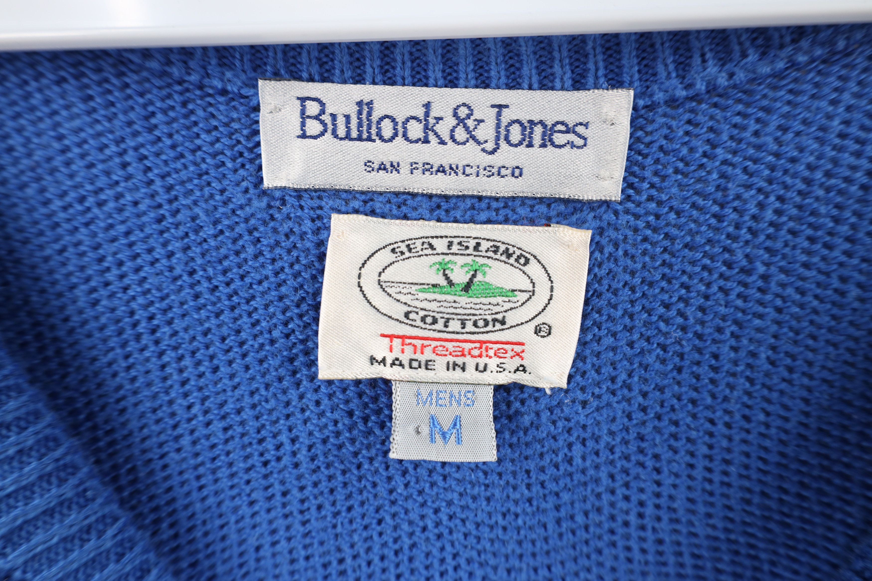 Vintage Vintage 90s Streetwear Island Cotton Knit Sweater Blue USA Size US M / EU 48-50 / 2 - 5 Thumbnail