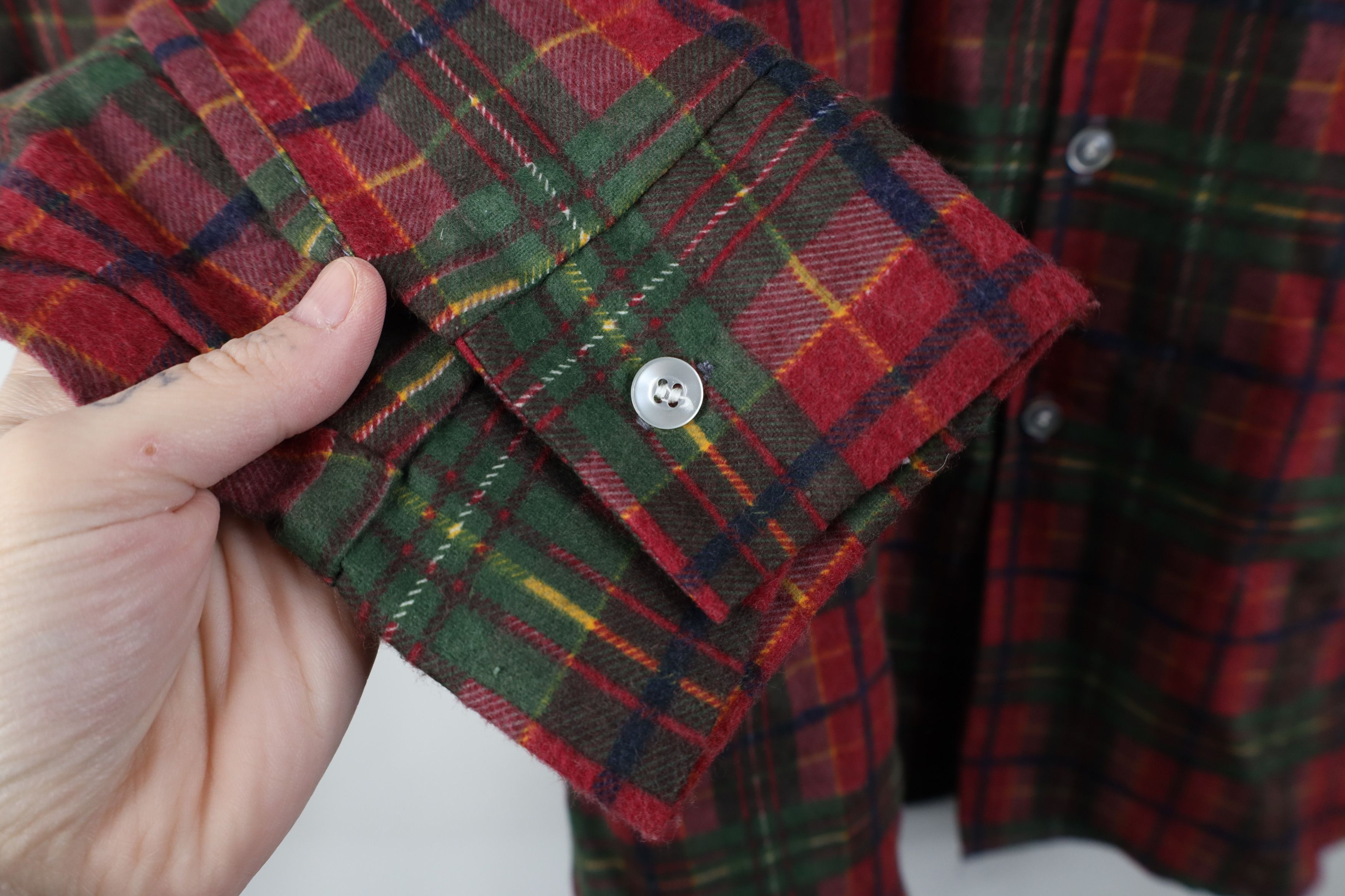 Vintage Deadstock Vintage 70s Streetwear Collared Button Shirt Plaid Size US L / EU 52-54 / 3 - 9 Thumbnail