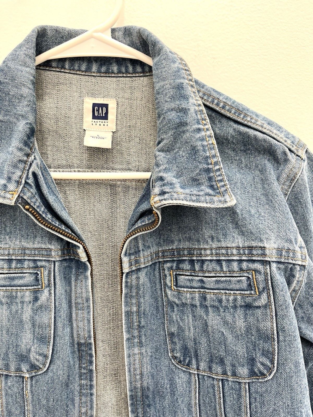 Gap Vintage Gap Factory Store Jean Denim Jacket Women Large 2002 Size L / US 10 / IT 46 - 5 Thumbnail
