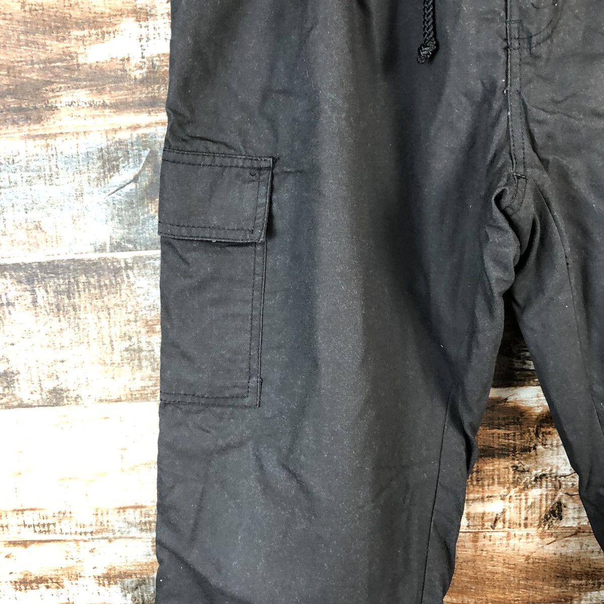 Japanese Brand Japanese Brand Black Cargo Multipocket Pants #A2529 Size US 31 - 9 Thumbnail