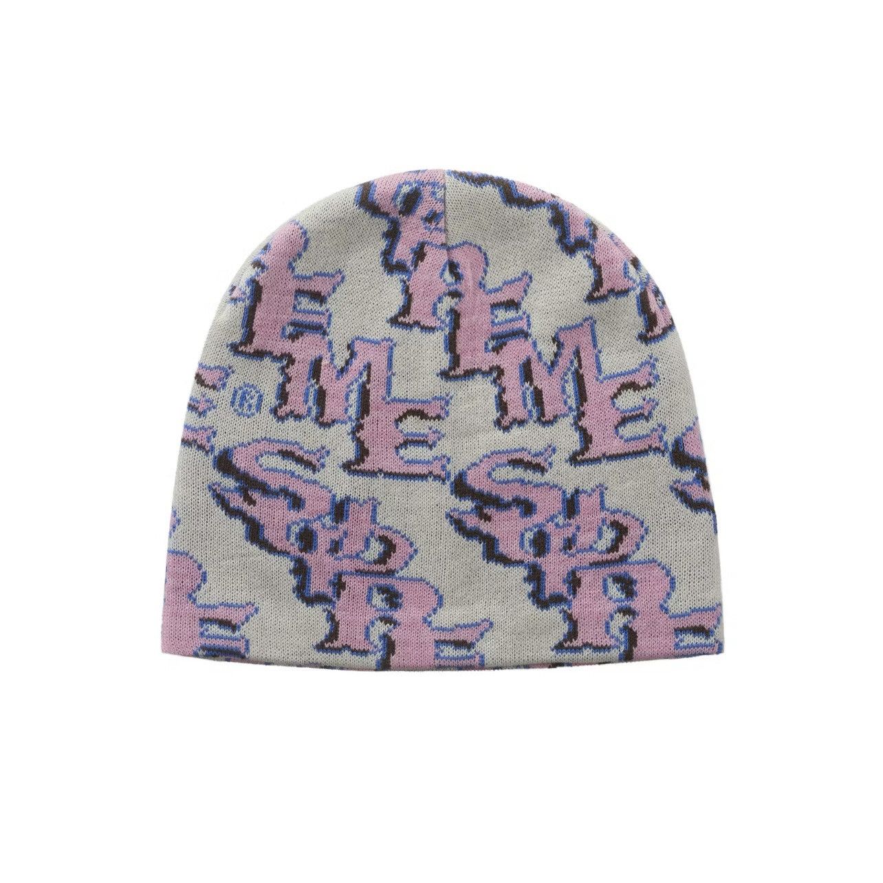 Supreme Supreme Slanted Gothic Outline Beanie Tan Pink Size One Size Size ONE SIZE - 1 Thumbnail