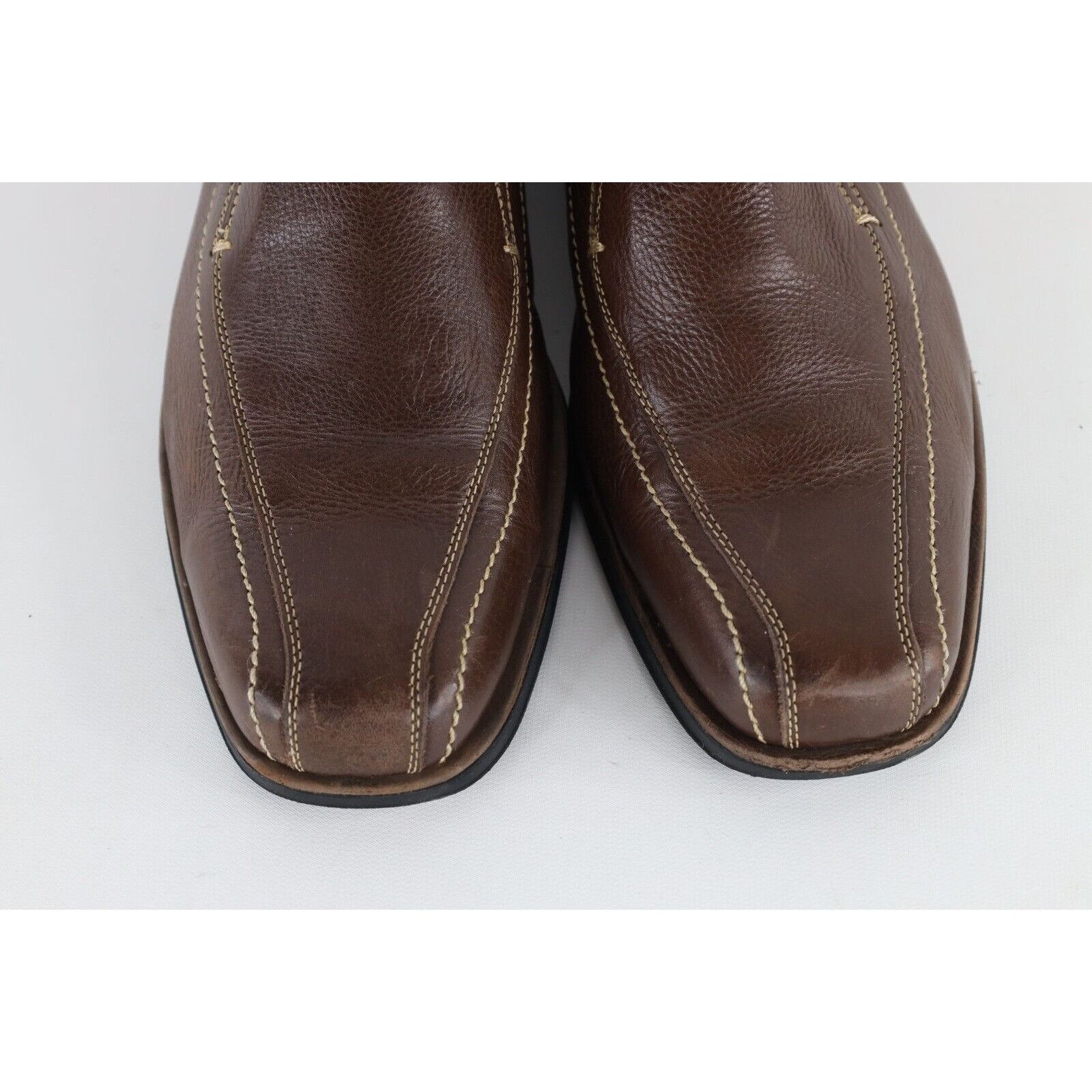 Sandro Moscoloni Sandro Moscolini Distressed Brazil Leather Slip On Loafers Size US 11.5 / EU 44-45 - 3 Thumbnail