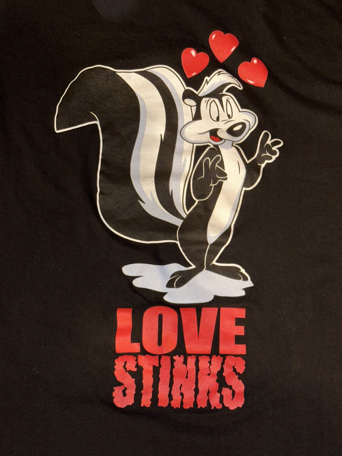 Cartoon Network VTG 1998 Looney Tunes Pepe Le Pew Love Stinks Graphic Tee M Size US M / EU 48-50 / 2 - 2 Thumbnail
