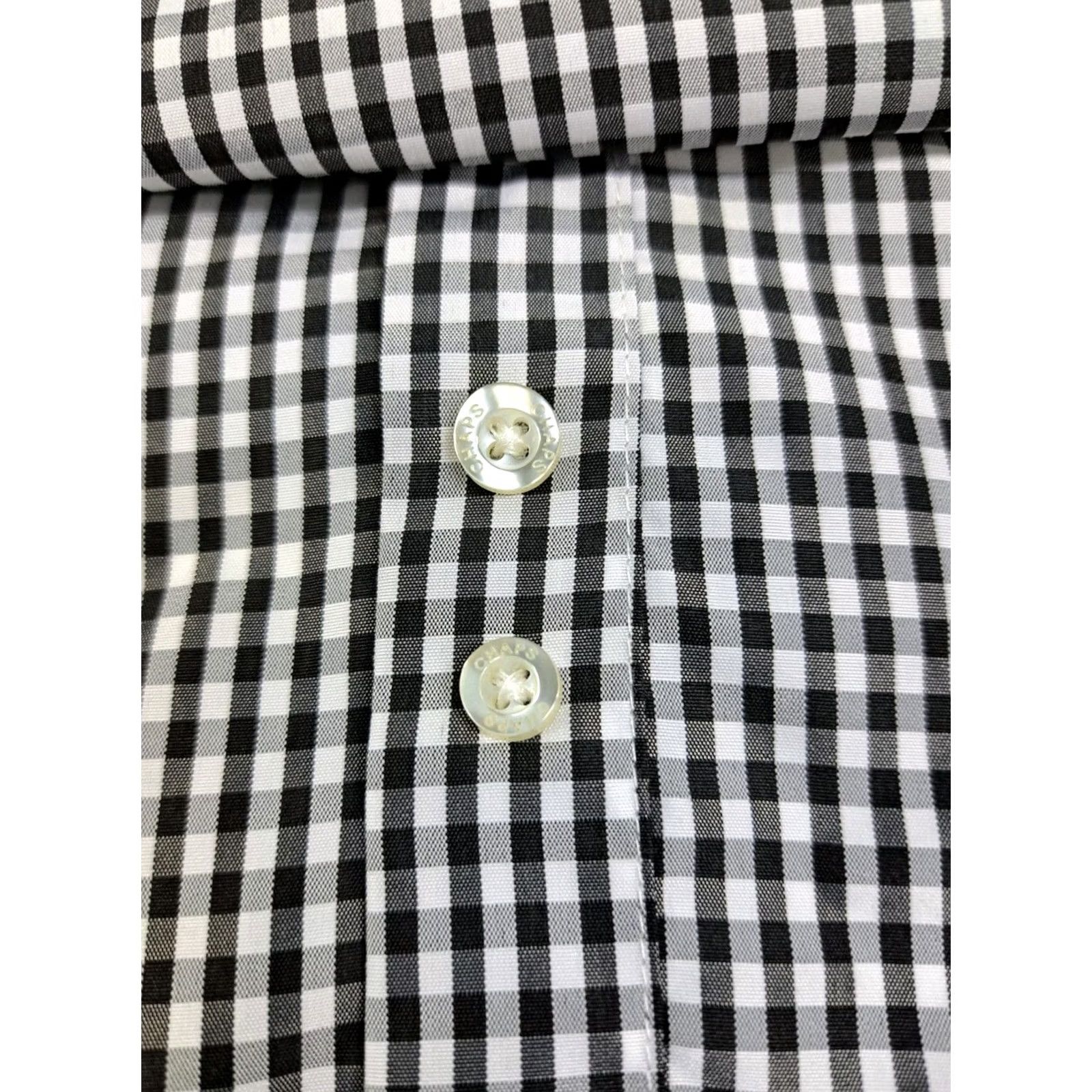 Chaps Chaps Slim Fit Performance Shirt 15/15.5 32-33 Long Sleeve Button Up NWT Size US M / EU 48-50 / 2 - 7 Thumbnail