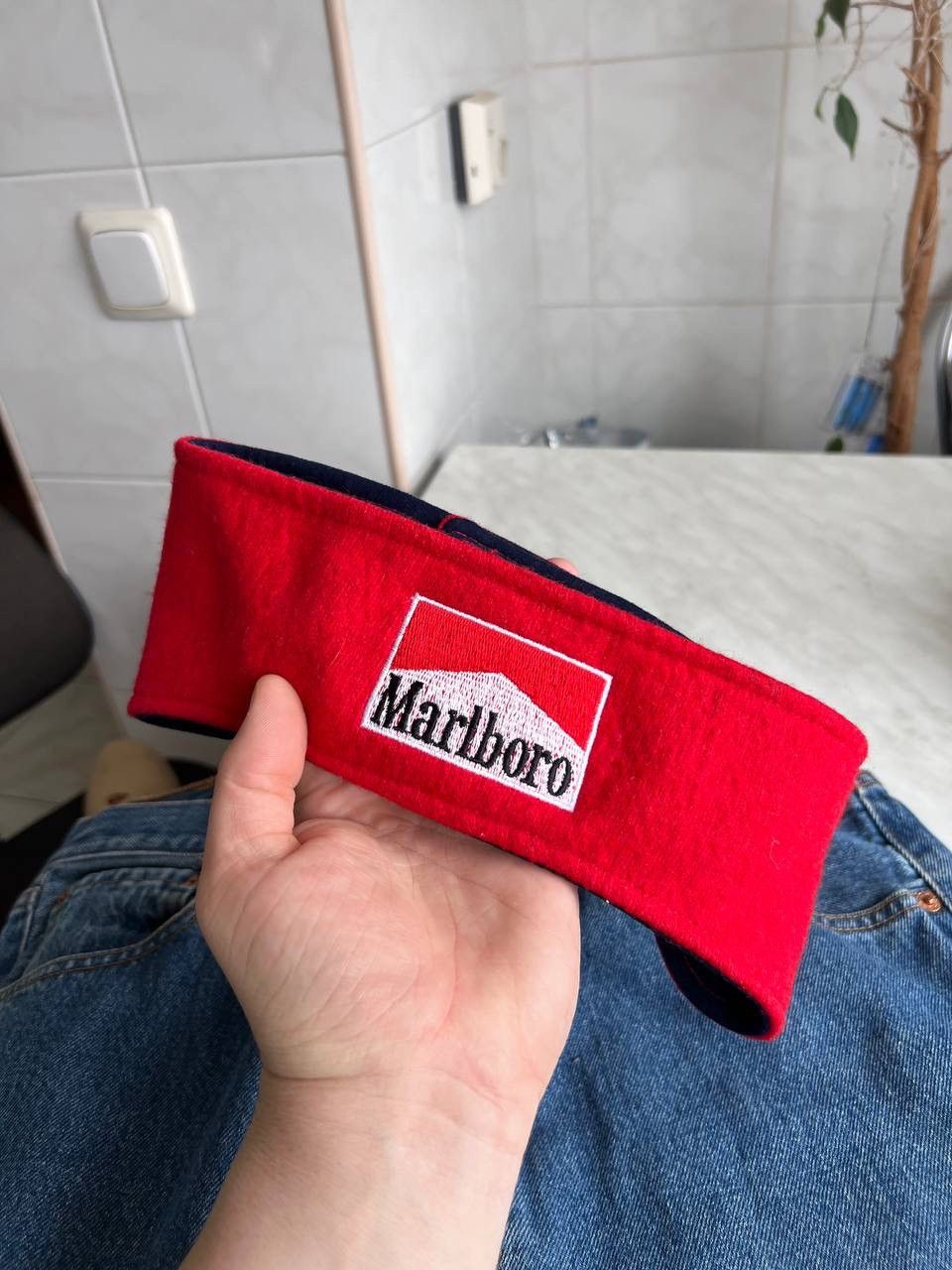 Marlboro Marlboro Headband 90s Racing vintage red hat wool ski rare Size ONE SIZE - 2 Thumbnail