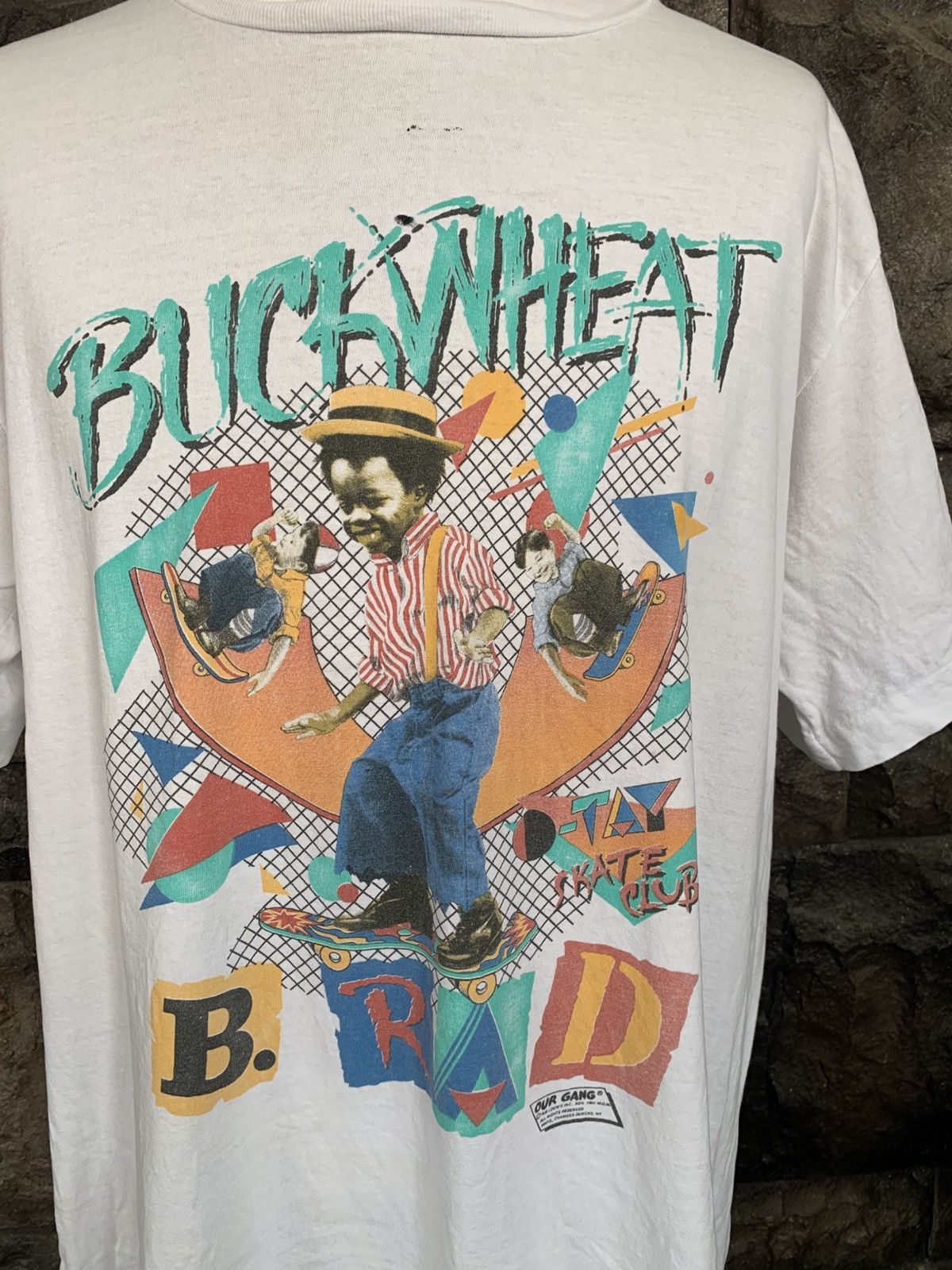 Vintage Vintage 90s Buckwheat O-Tay Skate Club Photo Print T shirt Size US XL / EU 56 / 4 - 2 Thumbnail