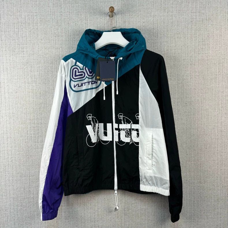 Louis Vuitton Louis Vuitton FW22 Patchwork Alphabet Print Zip Hooded Bas Size US M / EU 48-50 / 2 - 1 Thumbnail