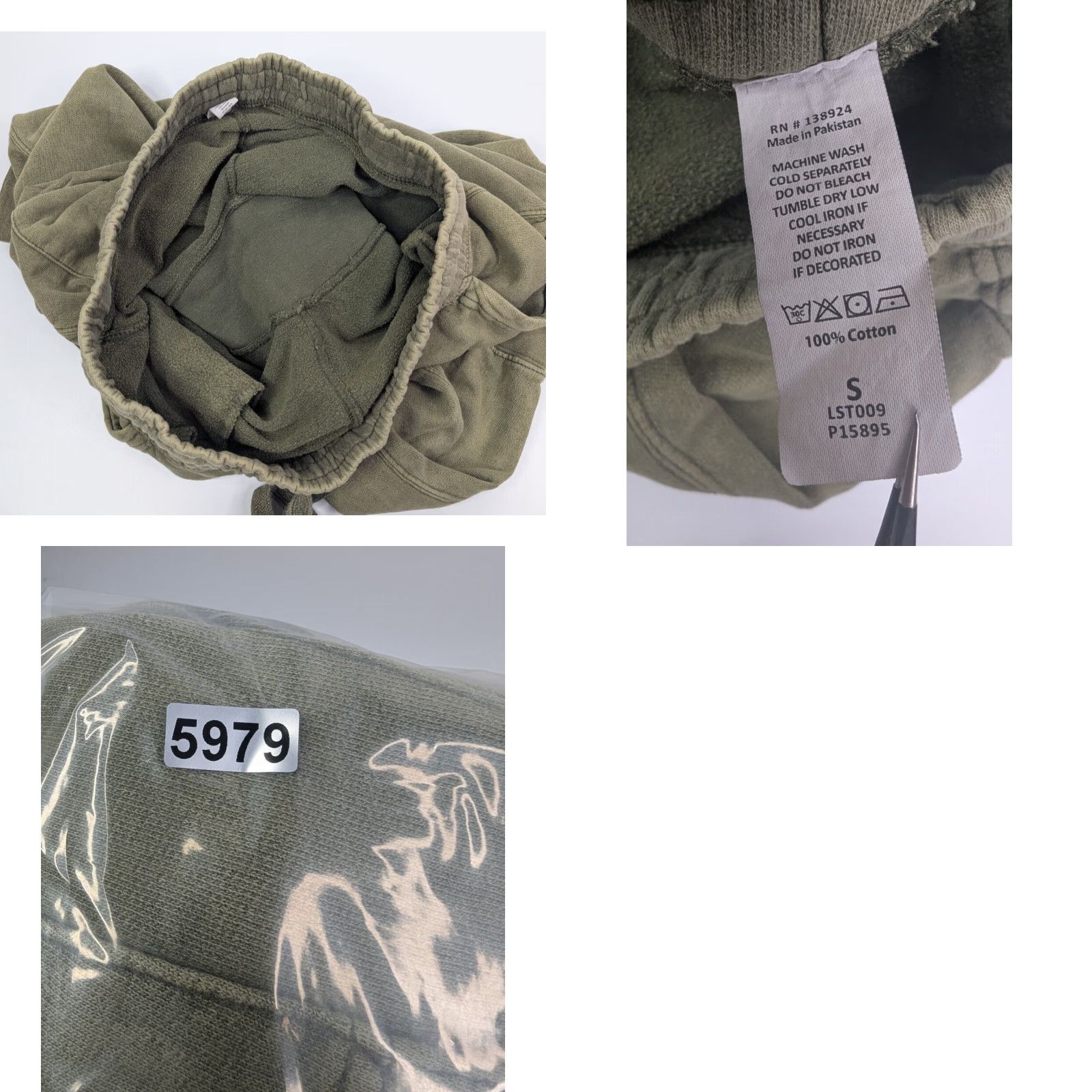 Vintage VINTAGE Rebirth Green Sweatpants Joggers Drawstring Elastic Waist Size Small 100% Cotton Women Pants S Green Sweatpants 90s Size 28" / US 6 / IT 42 - 8 Thumbnail