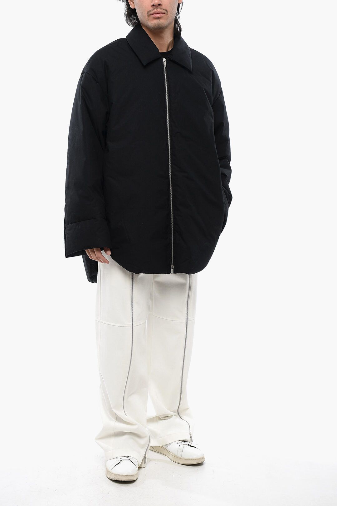Jil Sander og1mm0625 Zip Closure Down Jacket in Black Size US XL / EU 56 / 4 - 4 Thumbnail