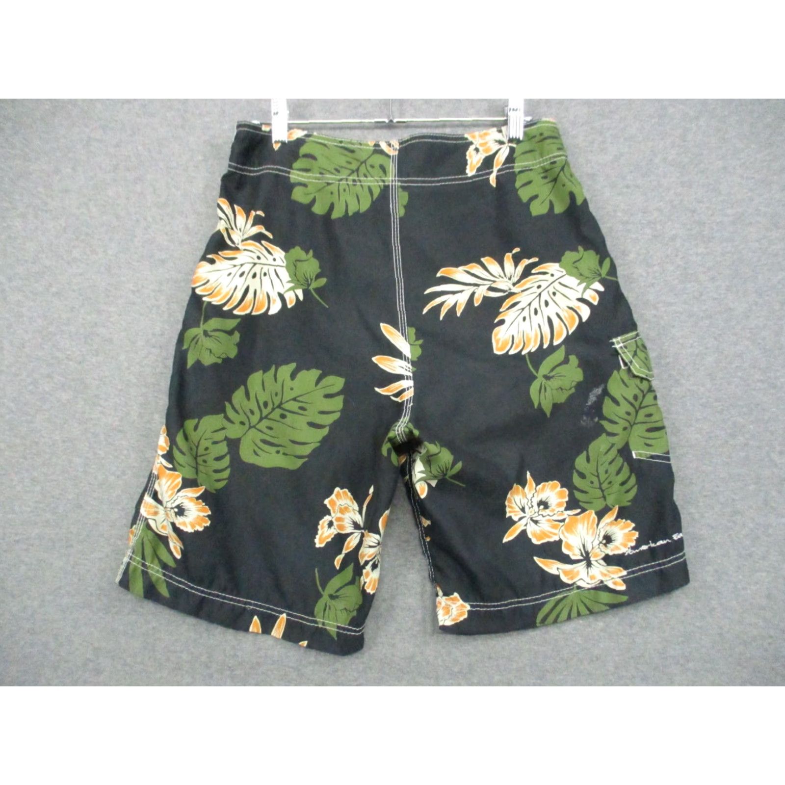 American Eagle Outfitters American Eagle Outfitters Board Shorts Men 30 Hawaiian Floral Black Drawstring Size US 30 / EU 46 - 2 Thumbnail