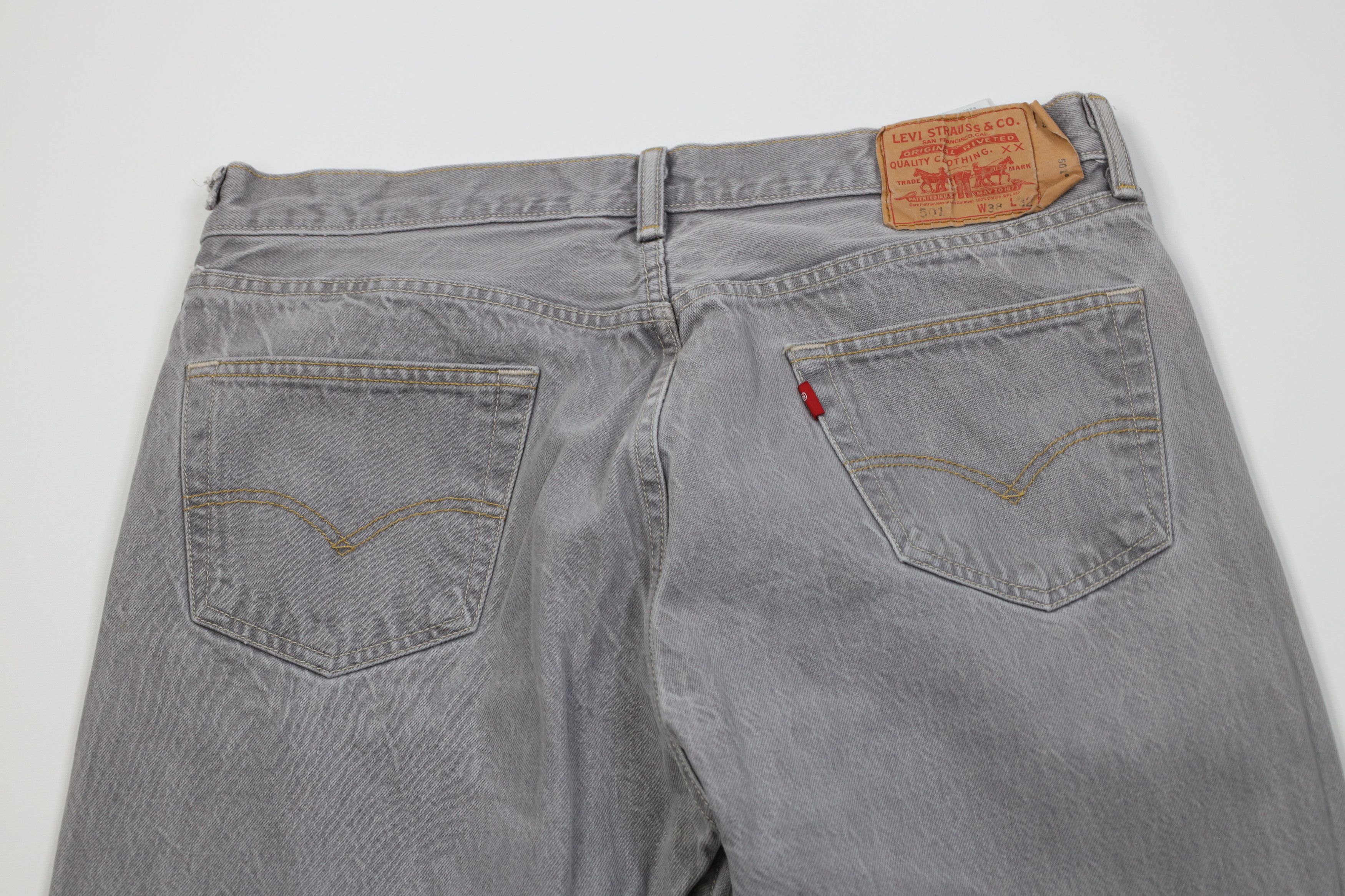 Levi's Vintage Y2K Levis 501xx Button Original Straight Leg Jeans Size US 38 / EU 54 - 10 Thumbnail