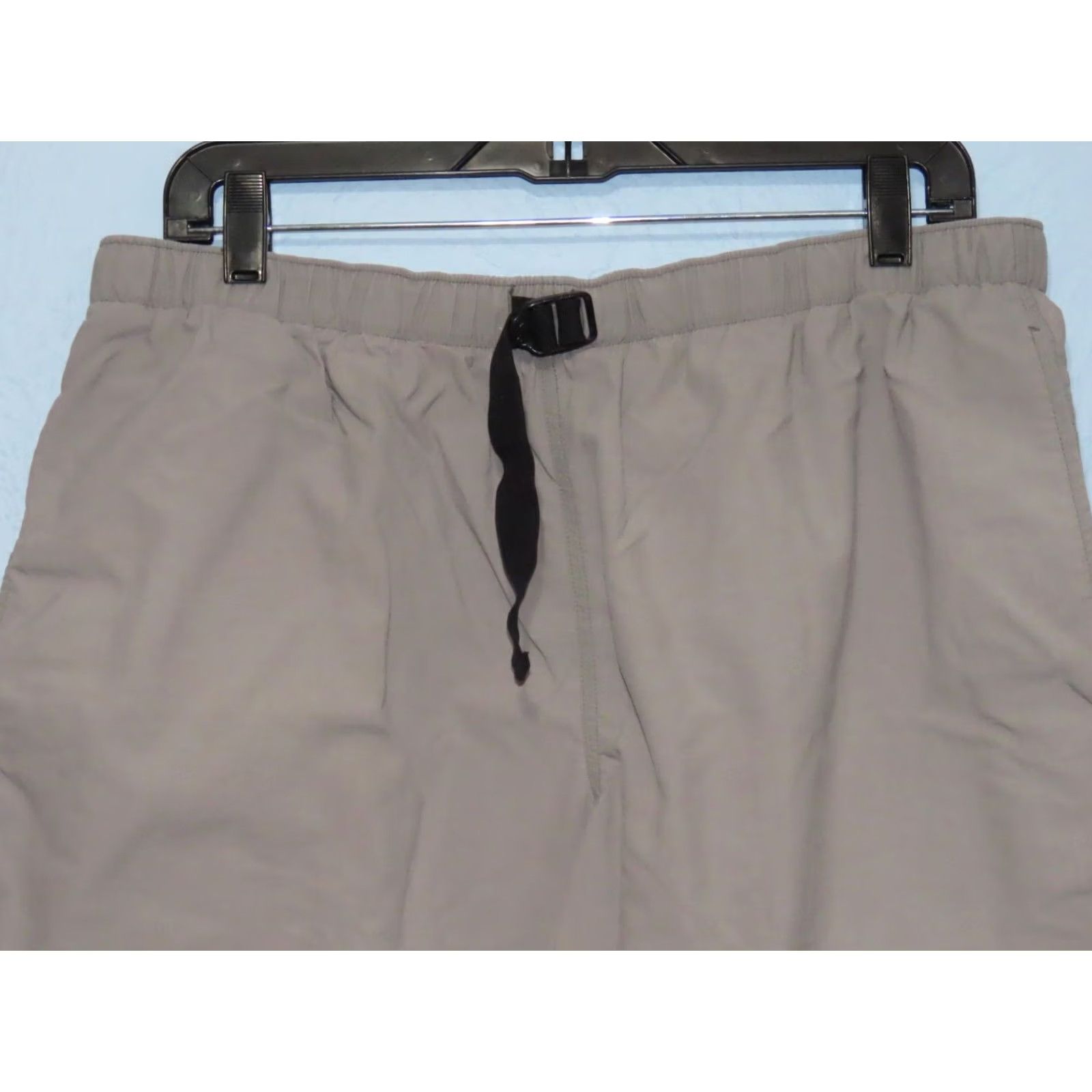Vintage Columbia Gray Women's XL Sandy River Nylon Shorts w/Belt, Pull On, 4in Inseam, High Rise, Pockets, Drawstring, Outdoor, Travel, Activewear, Casual Size 40" / US 18 - 3 Thumbnail