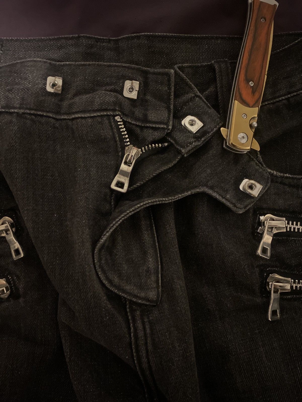 Balmain Balmain FW11 by Christophe Decarnin Double Zip Biker Jeans Size US 31 - 8 Thumbnail