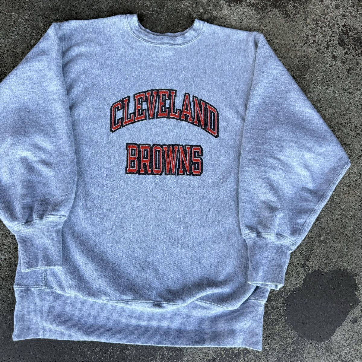 Champion × NFL × Vintage VINTAGE 80s CHAMPION CLEVELAND BROWNS NFL REVERSE WEAVE Size US XL / EU 56 / 4 - 4 Thumbnail
