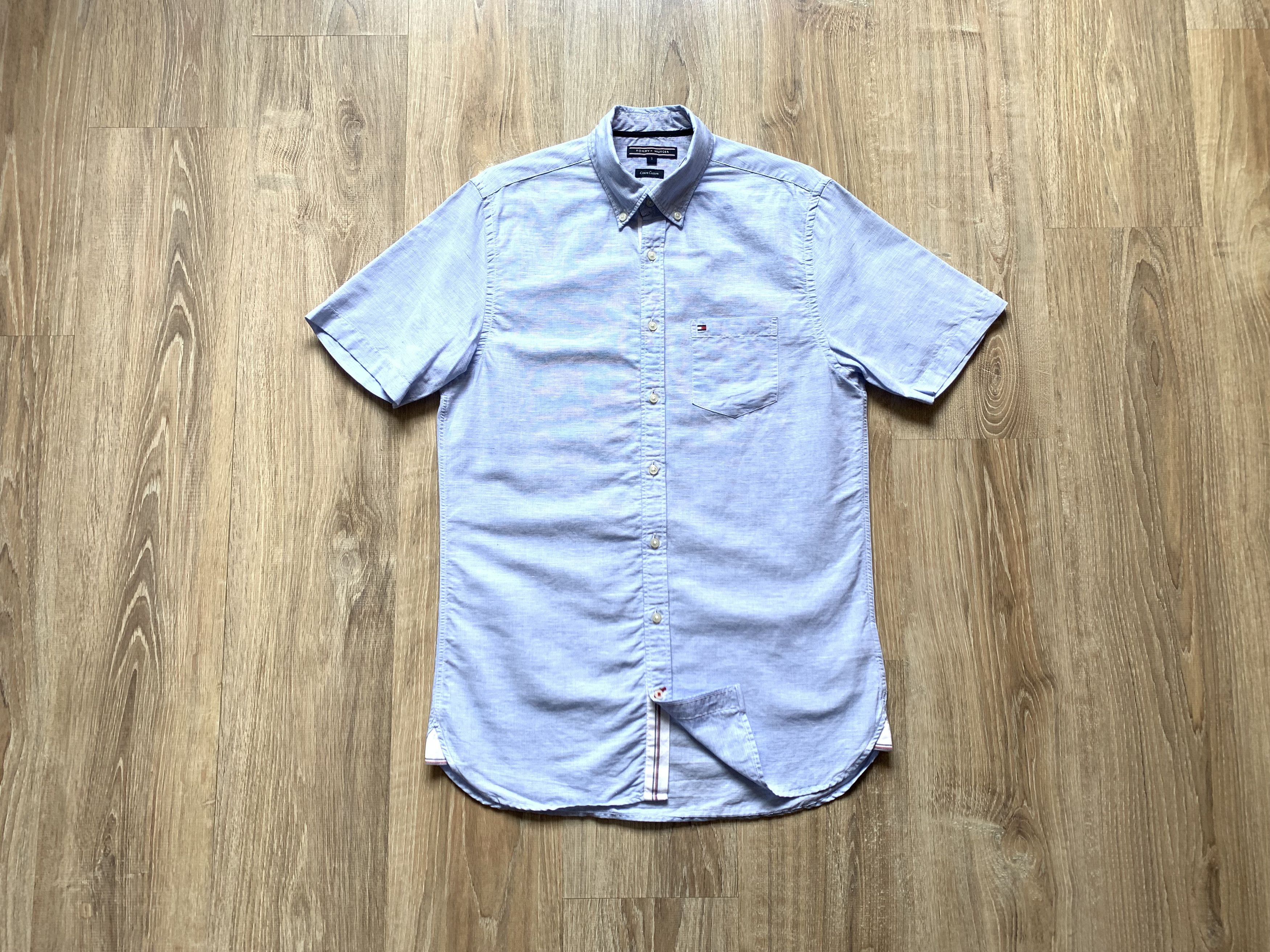 Tommy Hilfiger Linen Cotton Short Sleeve Shirt