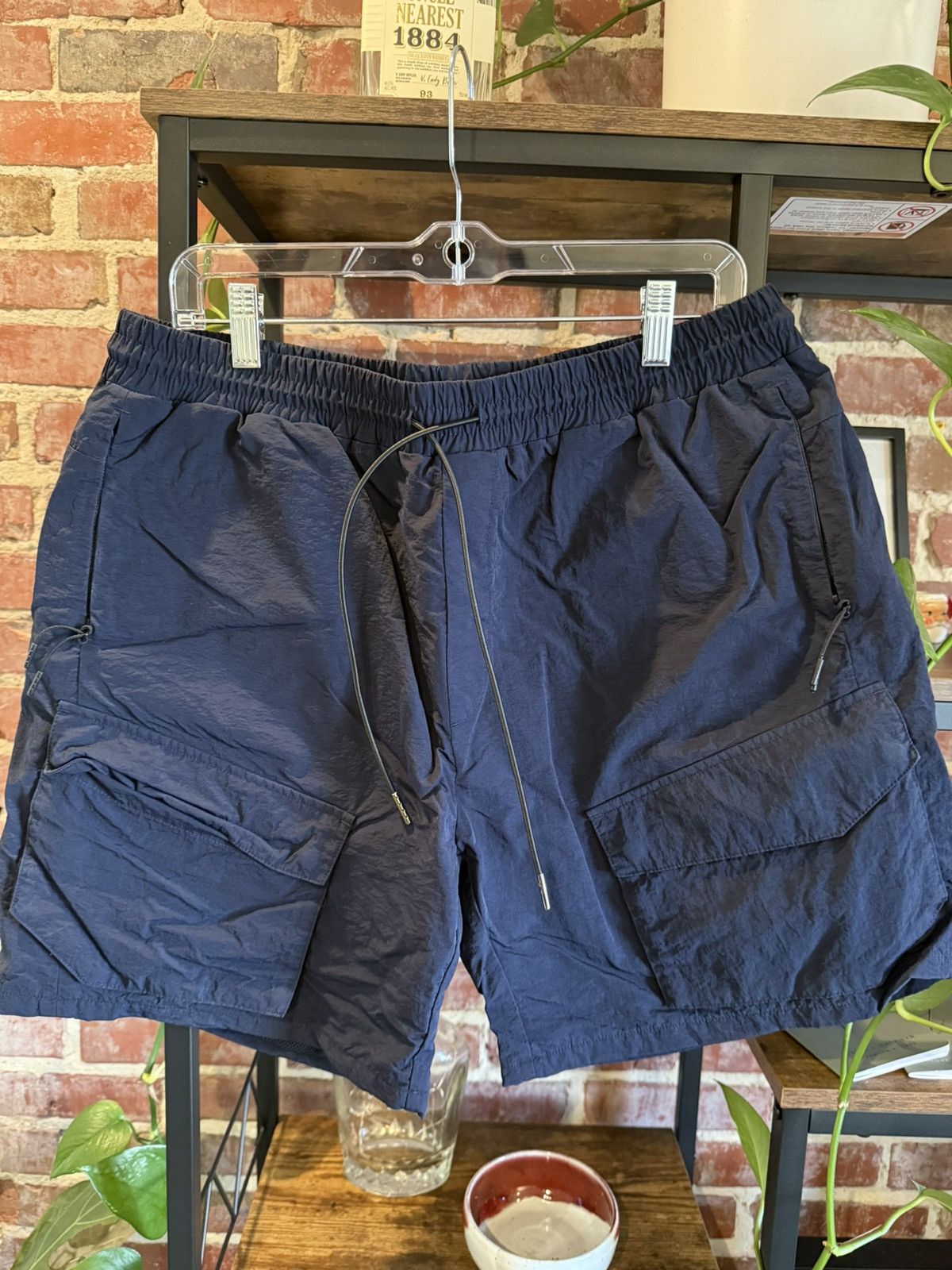 RLC Nylon Cargo Shorts - Navy