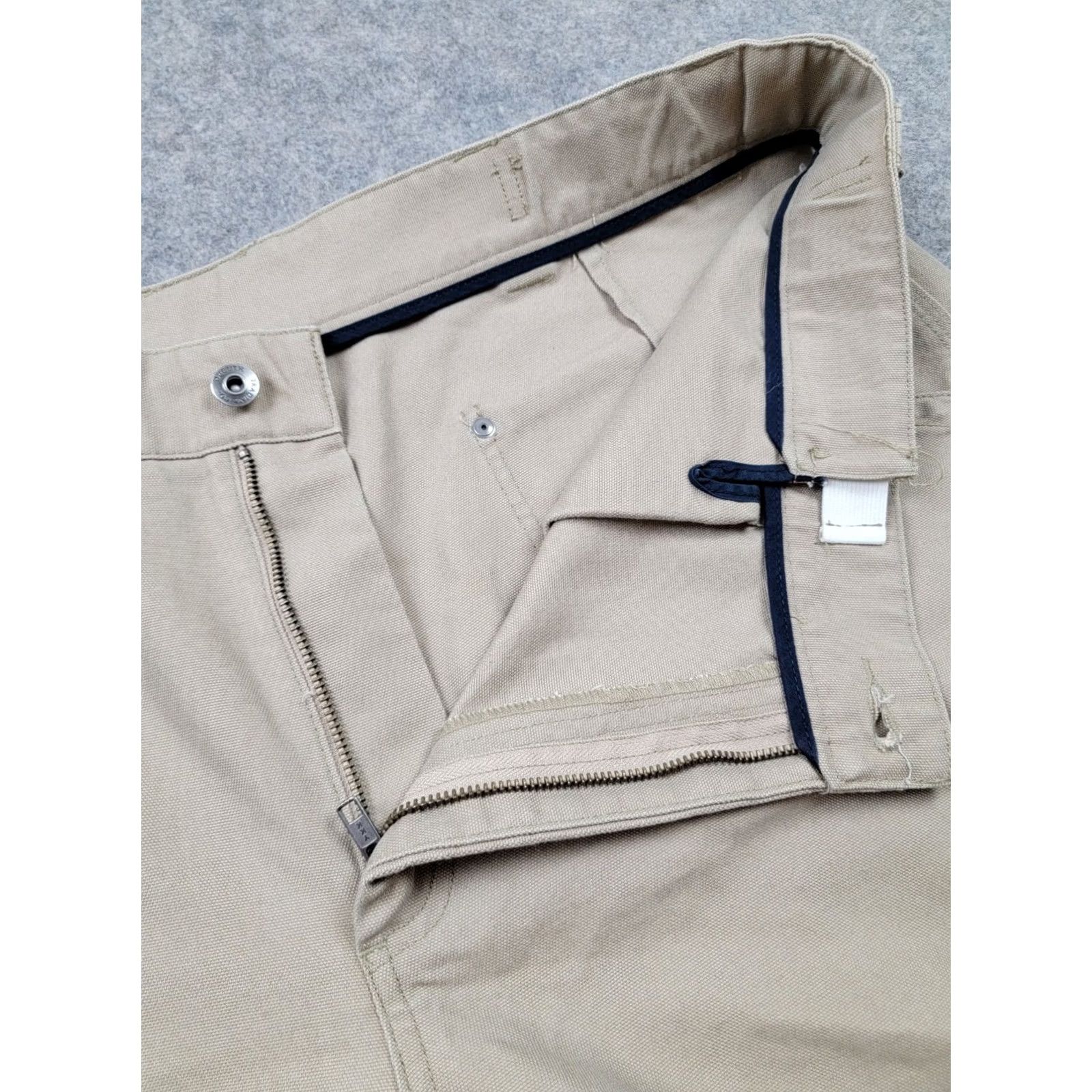 Vintage Duluth Pants Mens 44x32 Brown Tan Cool Dry Fire Hose Work Pants Carpenter Workwear Straight Leg Cargo Pockets Regular Clothing Mens Size US 44 / EU 60 - 7 Thumbnail