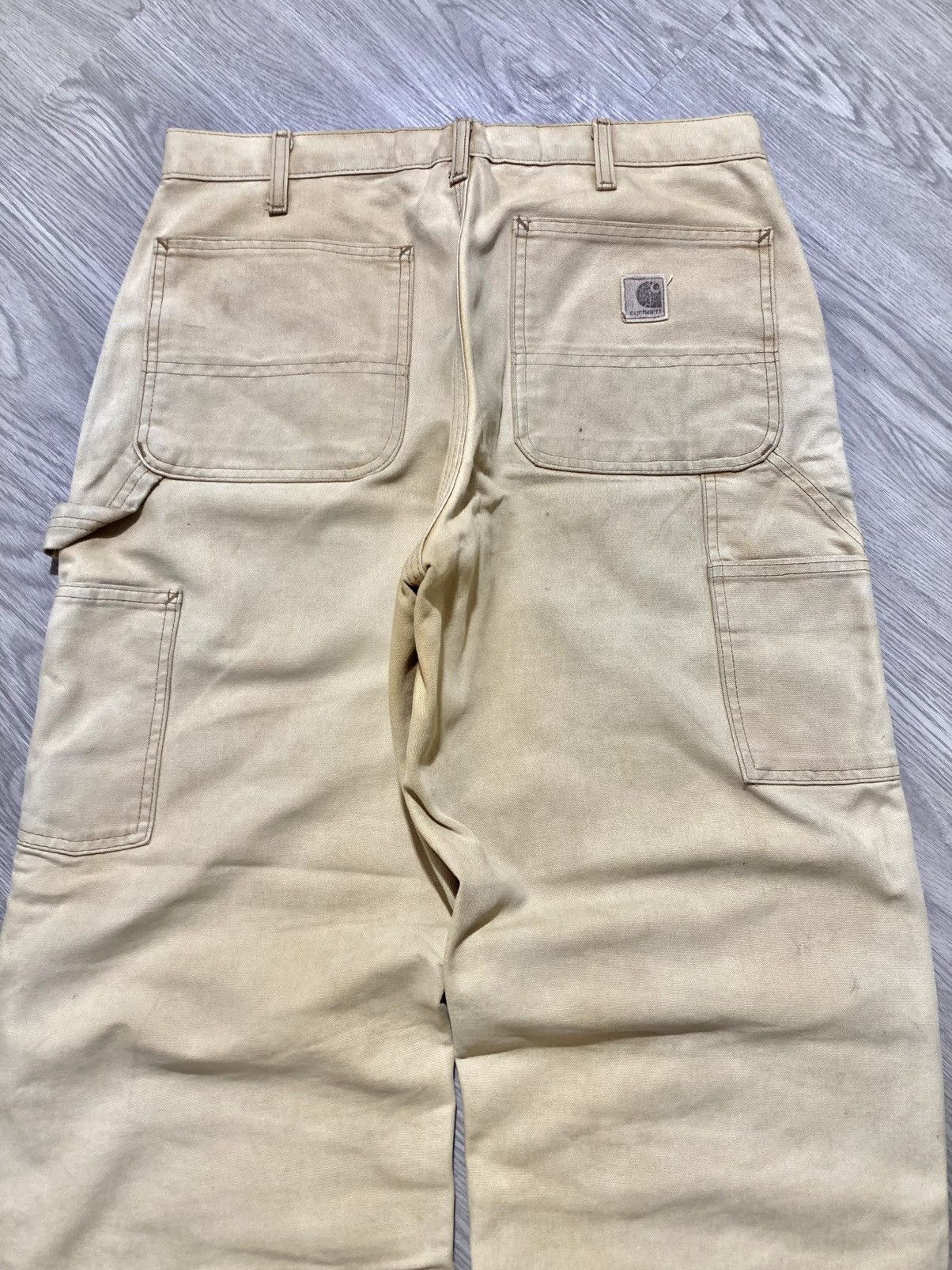 Carhartt 1990s Vintage Carhartt B11 BRN Carpenter Duck Pants Workwear Size US 32 / EU 48 - 2 Thumbnail