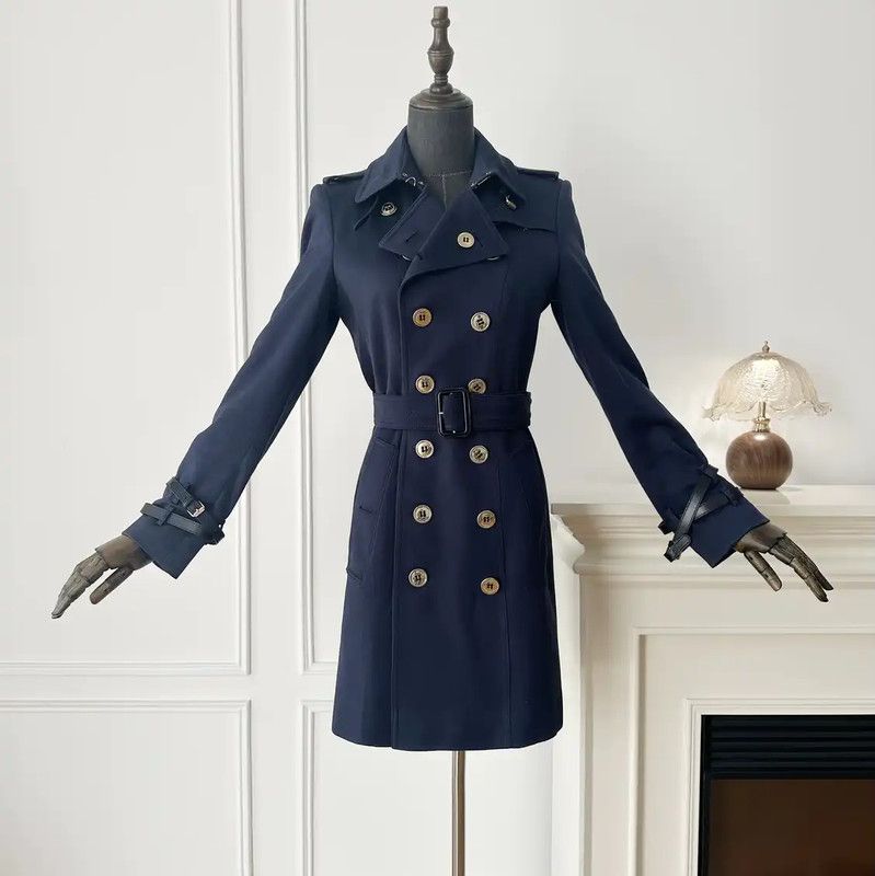 Burberry Burberry Navy Blue Women's Trench Coat Size M / US 6-8 / IT 42-44 - 1 Thumbnail