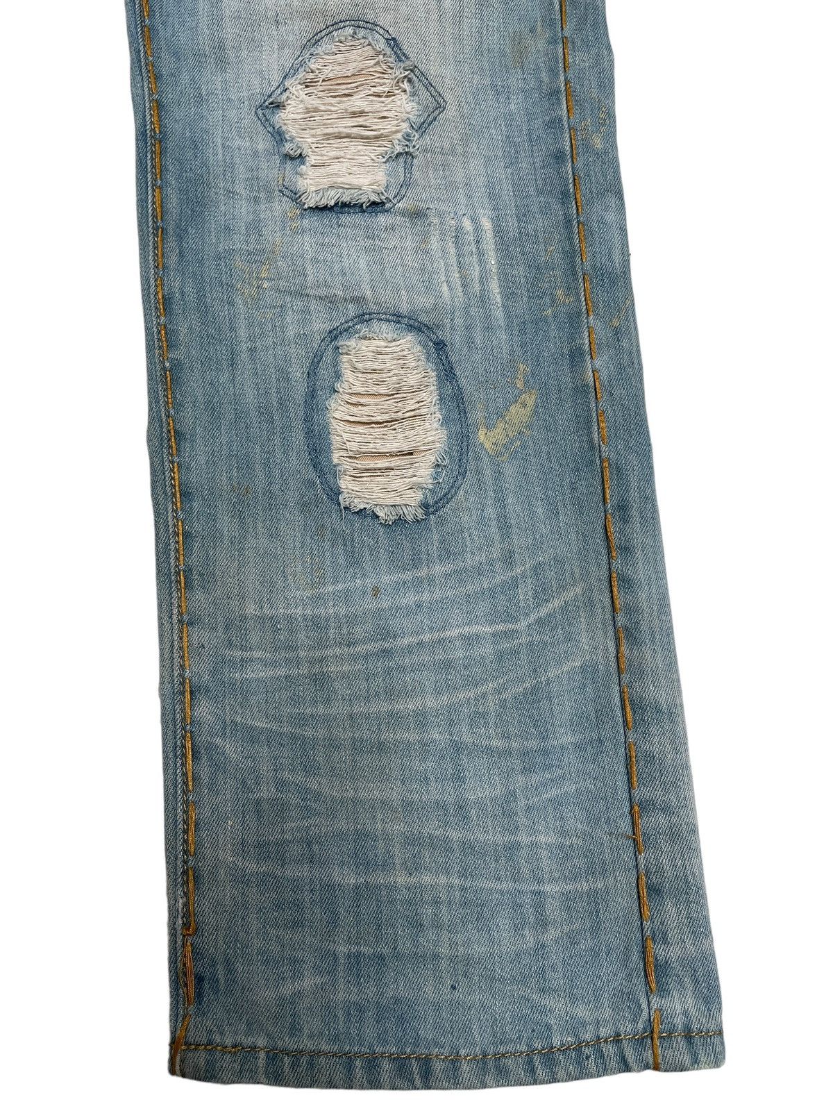 If Six Was Nine × Japanese Brand Rare Design Vintage Brand R.Sole Ripped Baggy Jeans 2000s Size US 37 - 7 Thumbnail