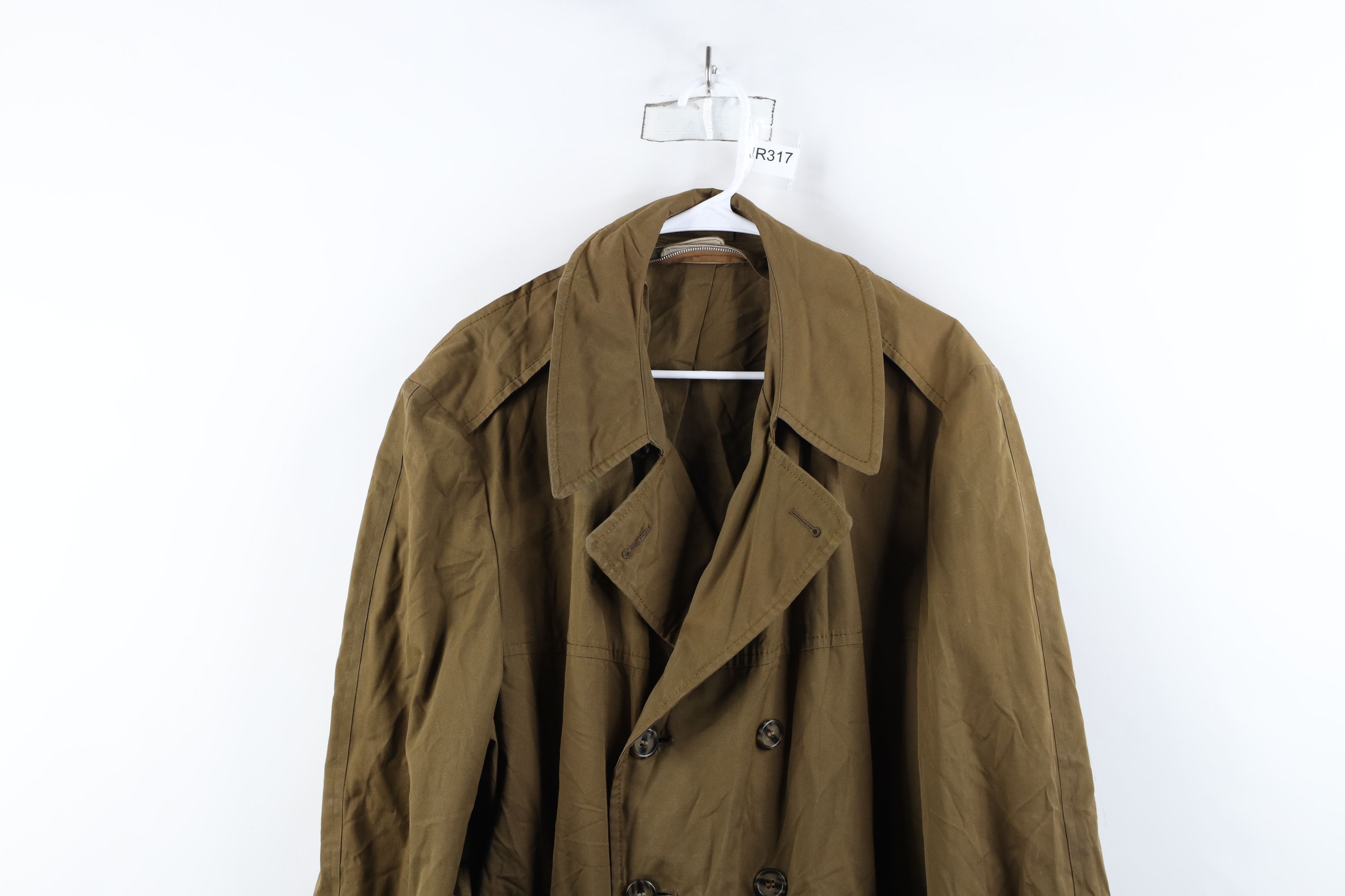 Vintage Vintage 70s Streetwear Cloth Belted Trench Coat Jacket Size US XL / EU 56 / 4 - 2 Thumbnail