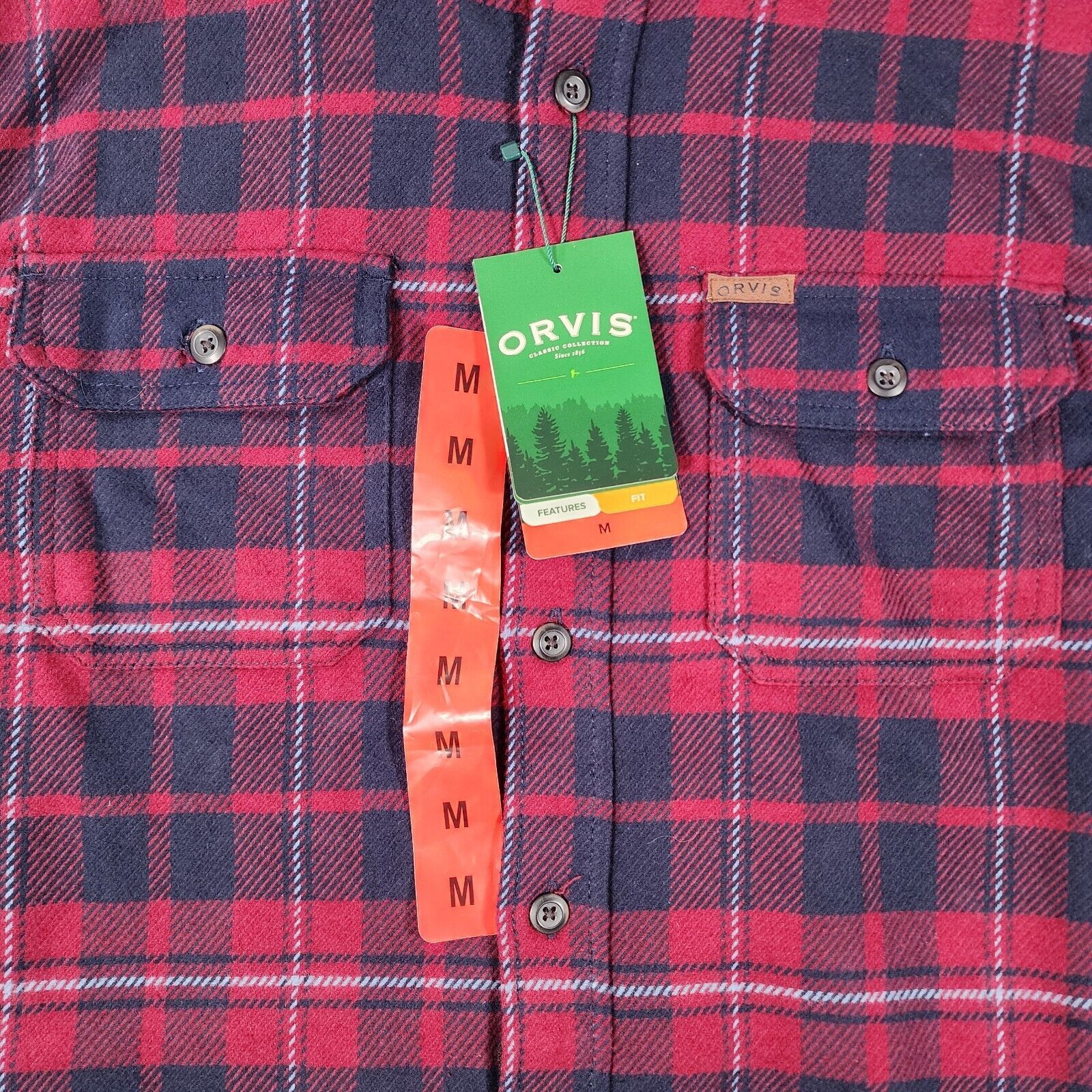 Orvis Orvis Heavy Weight Flannel Mens Sz M Plaid Shirt Jacket NWT Size US M / EU 48-50 / 2 - 3 Thumbnail