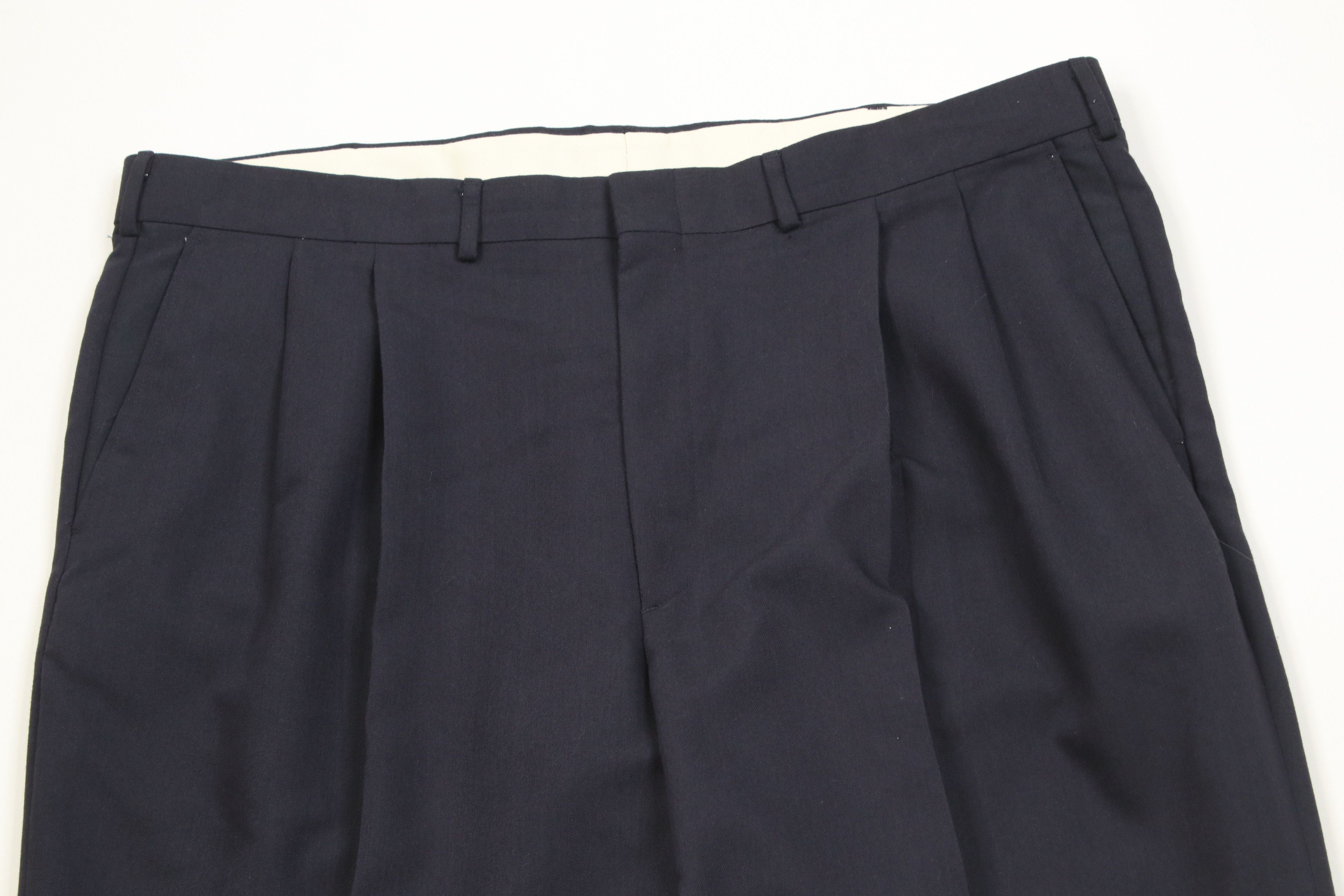 Vintage Vintage 90s Streetwear Gabardine Knit Wide Leg Chino Pants Size US 40 / EU 56 - 2 Thumbnail