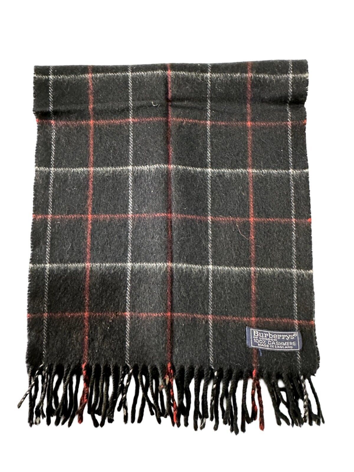 Burberry Burberrys Authentic Unisex Scarf Blue 100% Cashmere Size ONE SIZE - 5 Thumbnail