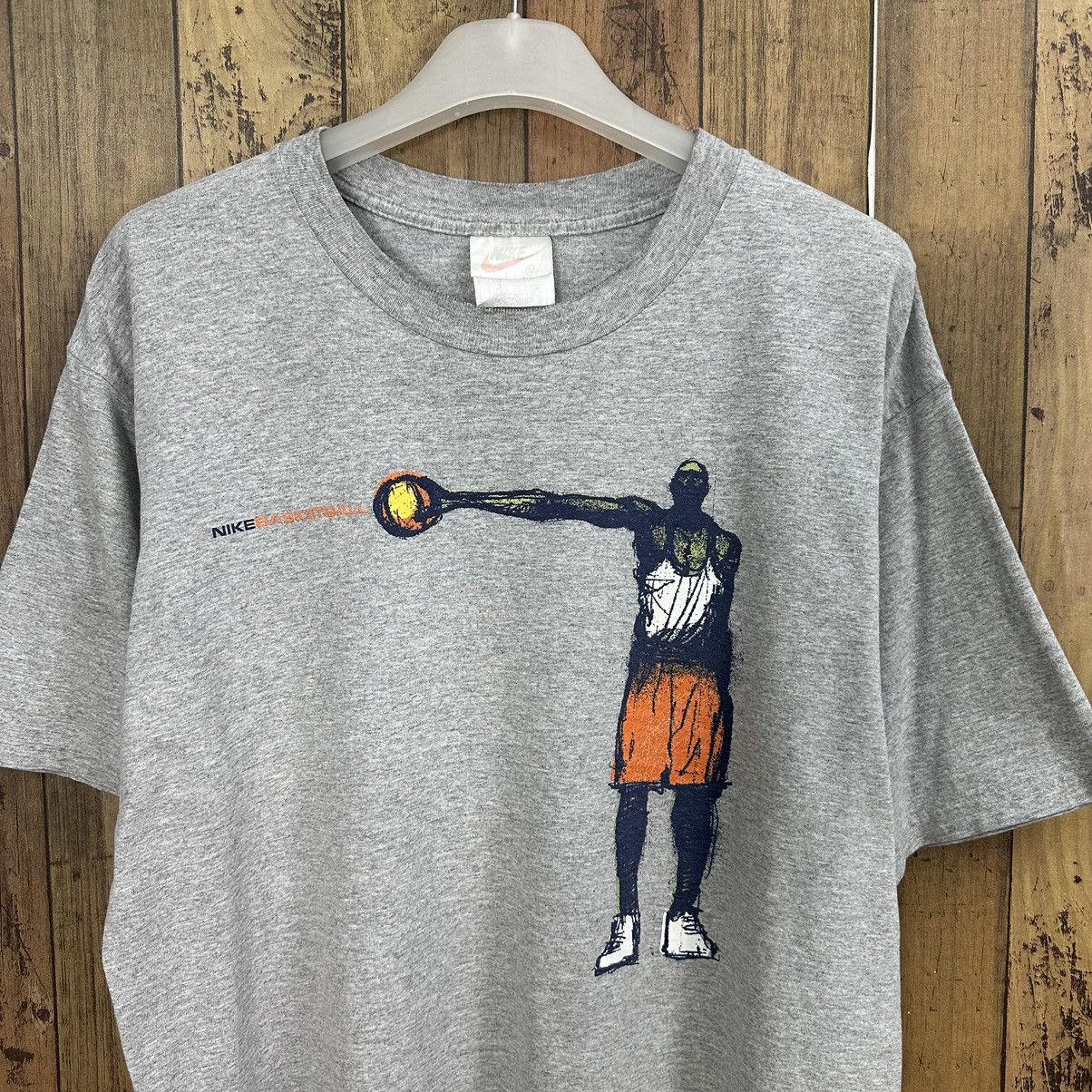 Nike Vintage Nike Basketball Tshirt A760 Size US M / EU 48-50 / 2 - 2 Thumbnail