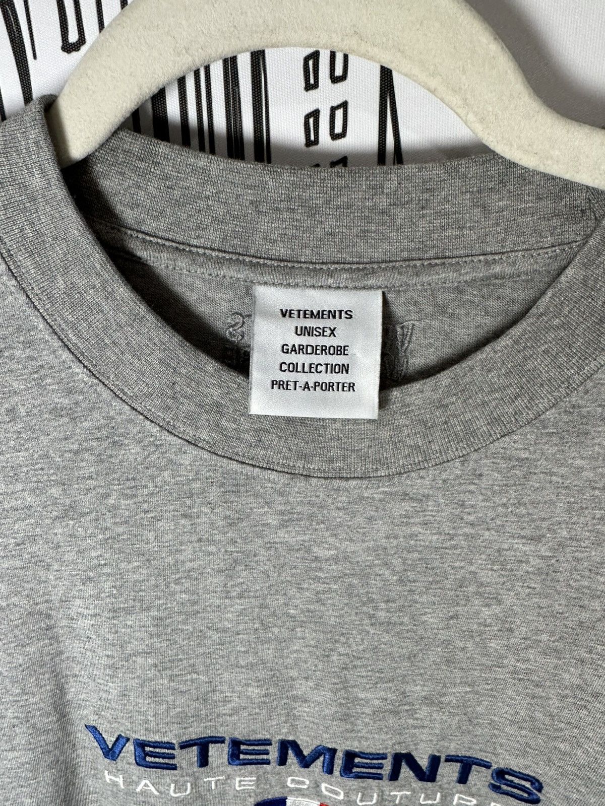 Vetements Vetements Haute Couture T-Shirt Melange Grey XS Size US XS / EU 42 / 0 - 5 Thumbnail