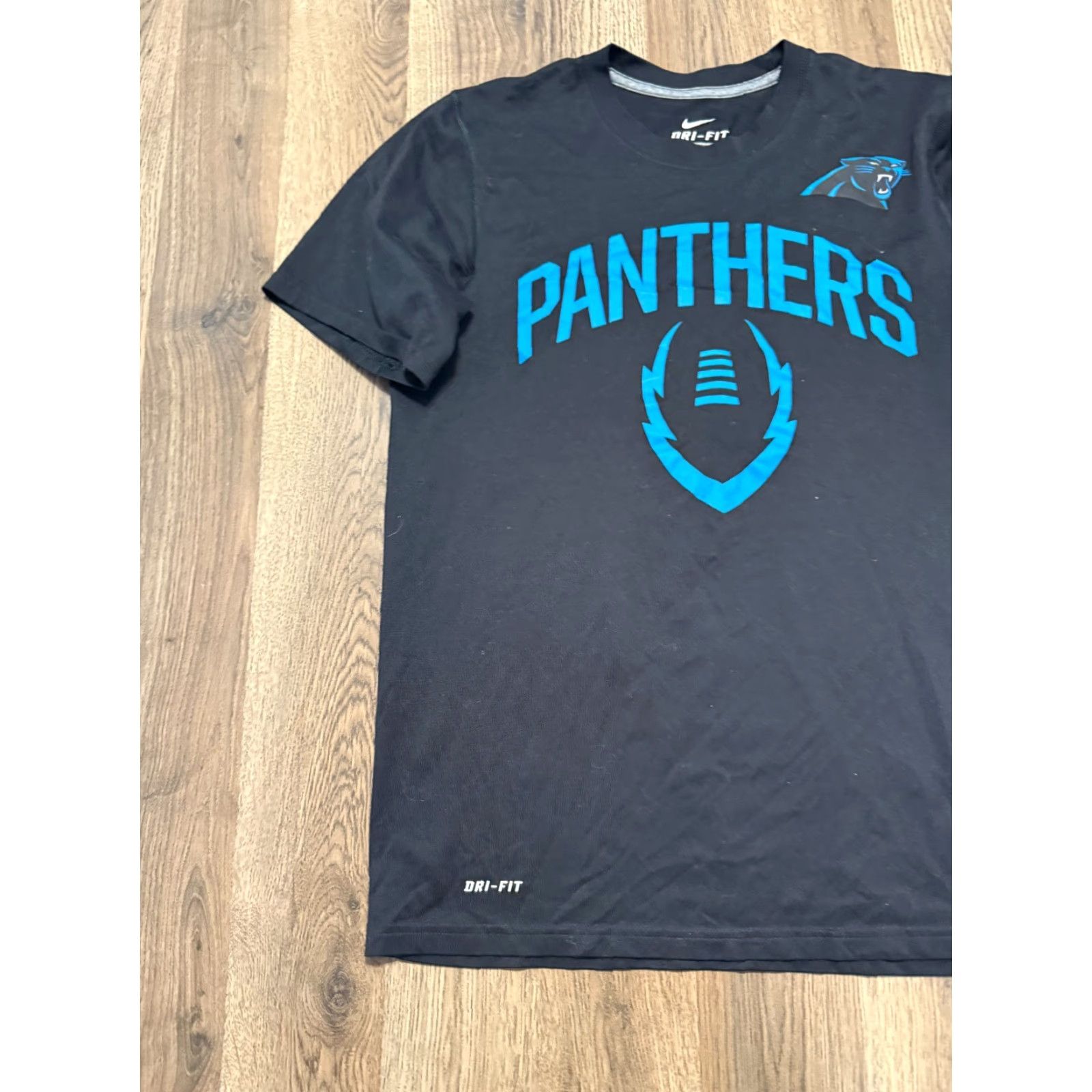 Nike Nike Shirt Men's Medium Black Panther Football Graphic Print Dri-FIT Shirt, Nike, Crew Neck, Short Sleeve, Cotton, Black, Logo, Nike Dri-Fit, Men, NFL Size US M / EU 48-50 / 2 - 4 Thumbnail