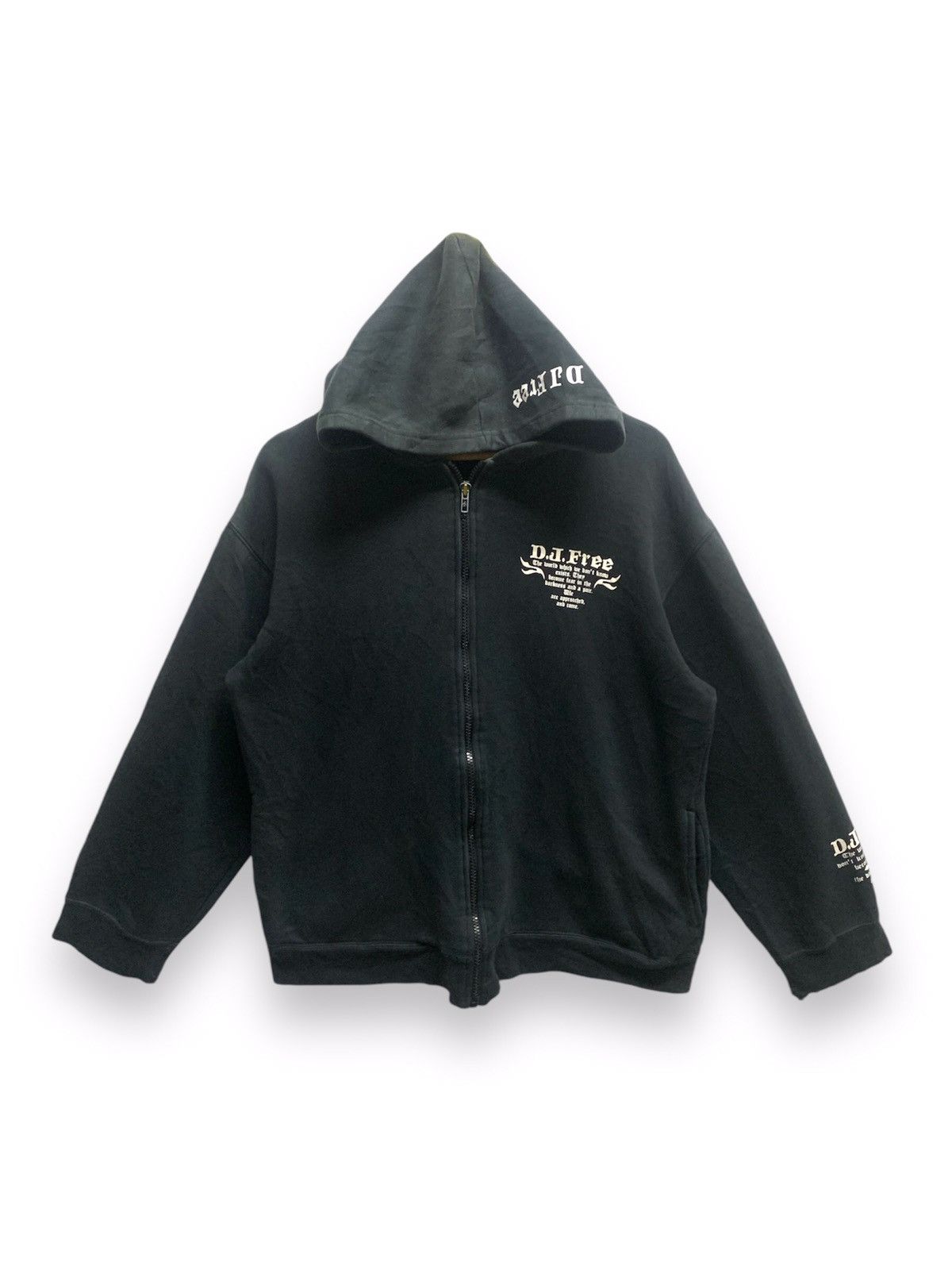 Japanese Brand × Vintage DJ FREE Hoodie Dragon Logo Size US L / EU 52-54 / 3 - 1 Thumbnail