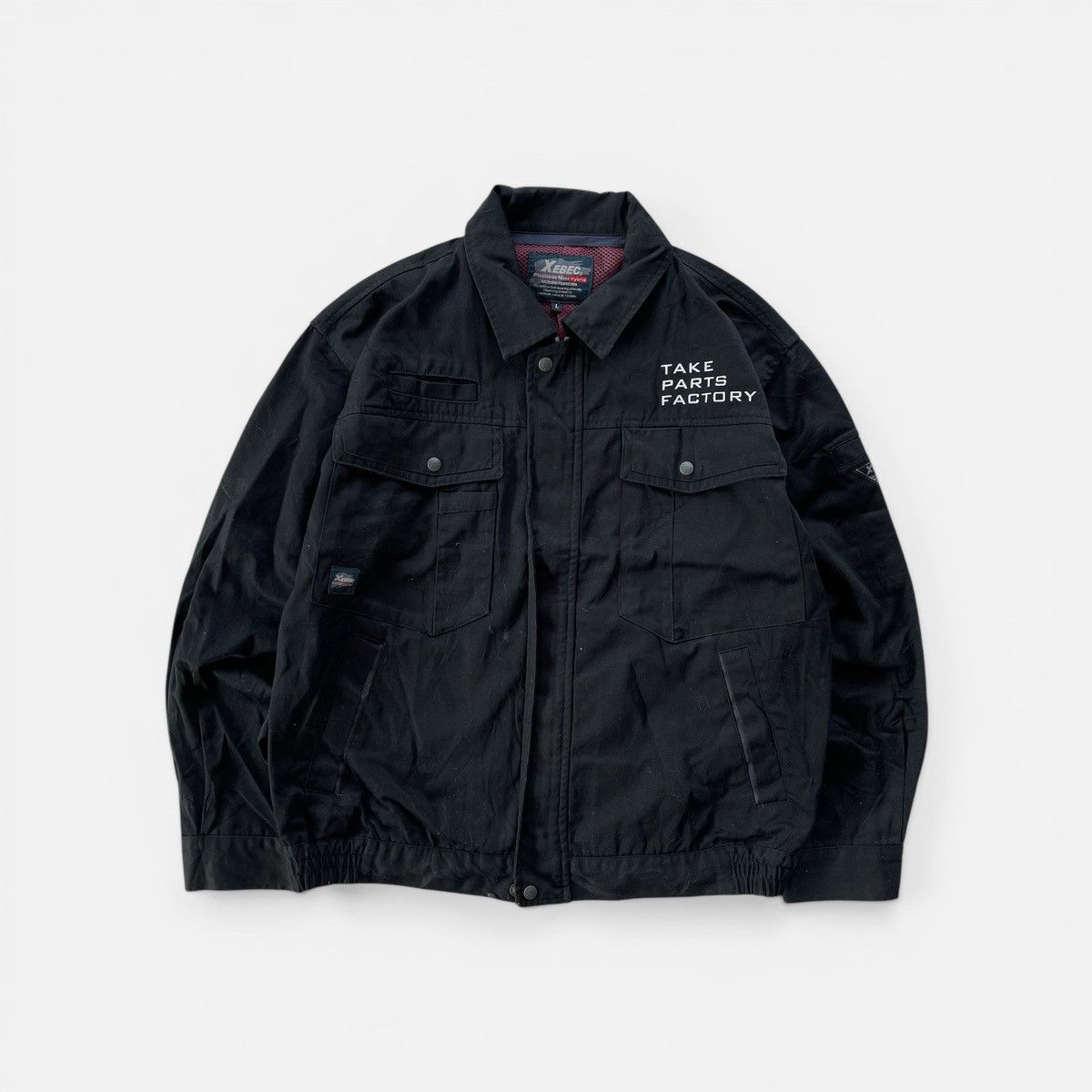 Japanese Brand XEBEC MEN'S EMBROIDERED LOGO WORKS JACKET Size US L / EU 52-54 / 3 - 4 Thumbnail