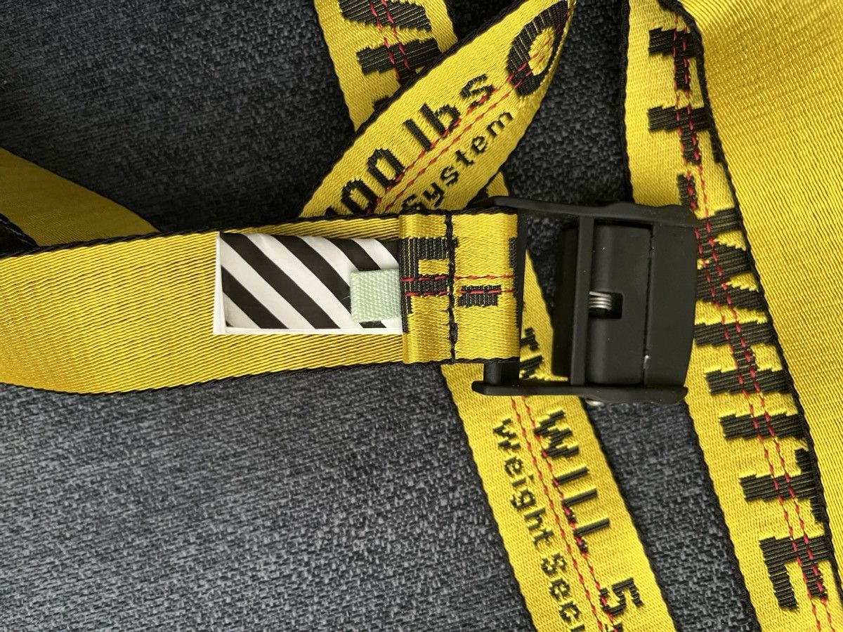 Off-White Off-White Industrial Belt Yellow Black, Red Stitching Size ONE SIZE - 5 Thumbnail