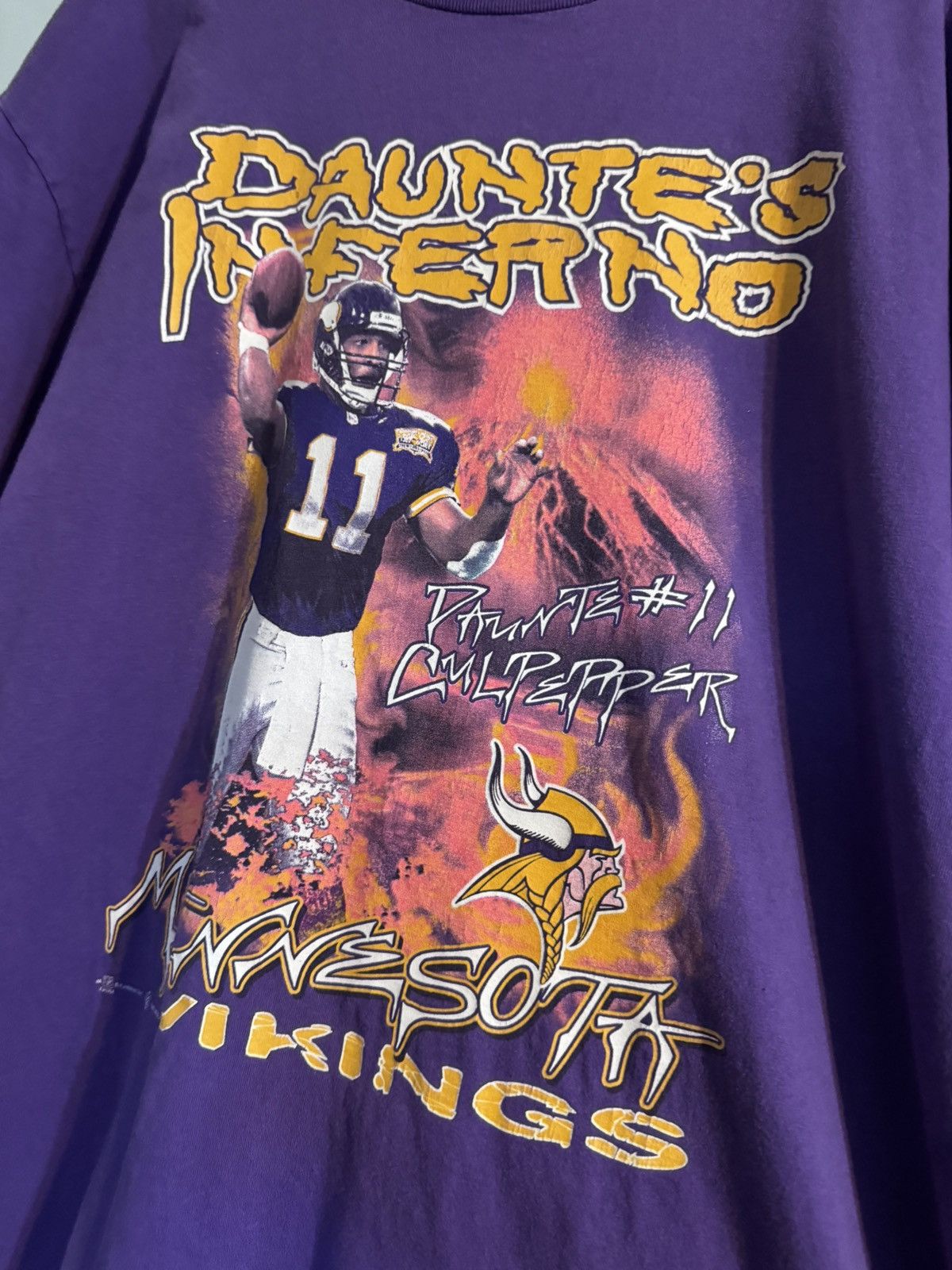 NFL NFL Vintage Football Shirt “Dauntes Inferno” Vikings XL Size US XL / EU 56 / 4 - 2 Thumbnail
