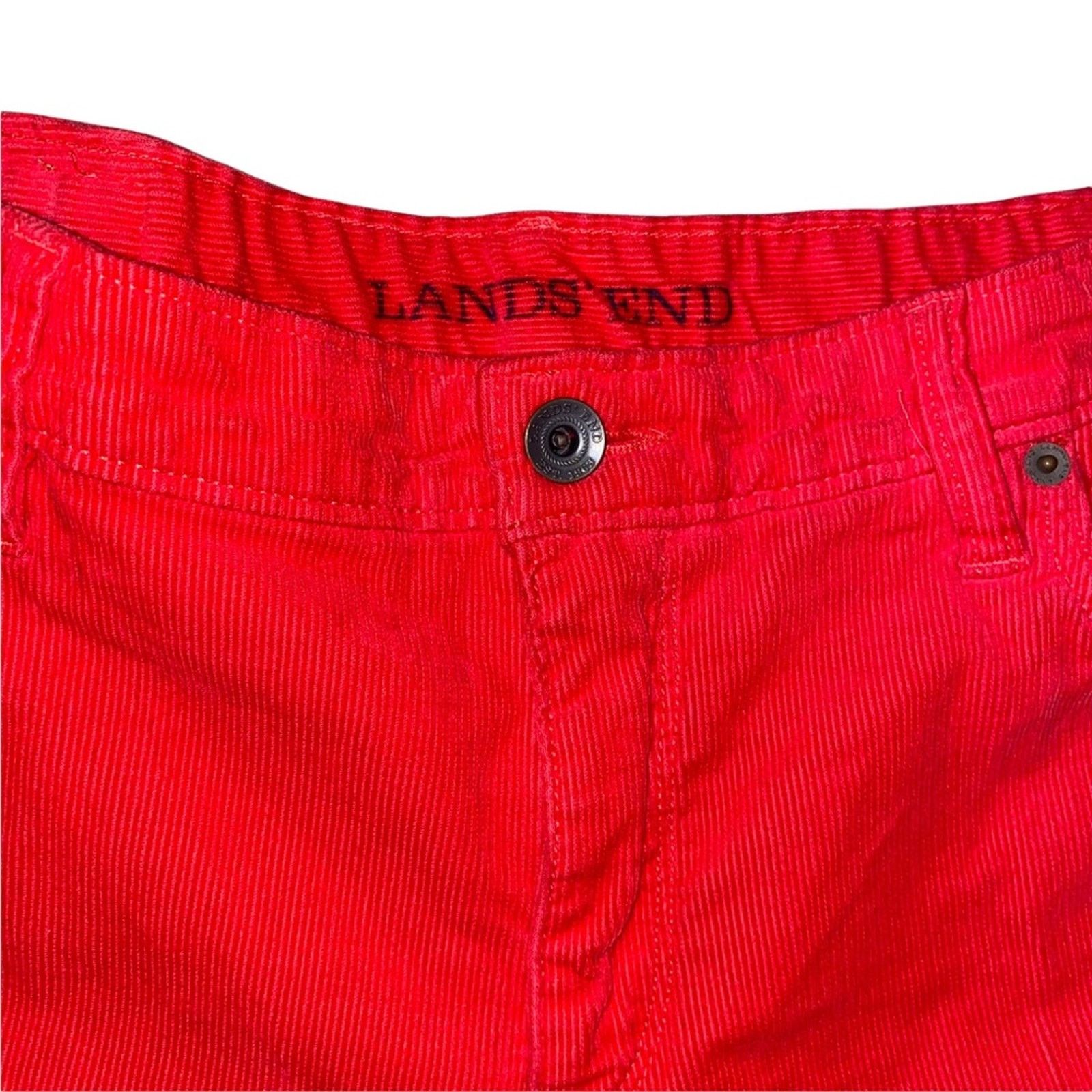 Lands' End Lands End Straight Leg Fit 2 Corduroy Pants red size 16P Size 38" / US 16 / IT 52 - 4 Thumbnail