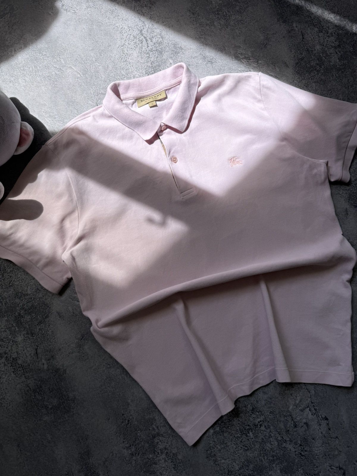 Burberry × Vintage Vintage BURBERRY Polo Shirt Tee Y2K Size US XL / EU 56 / 4 - 2 Thumbnail
