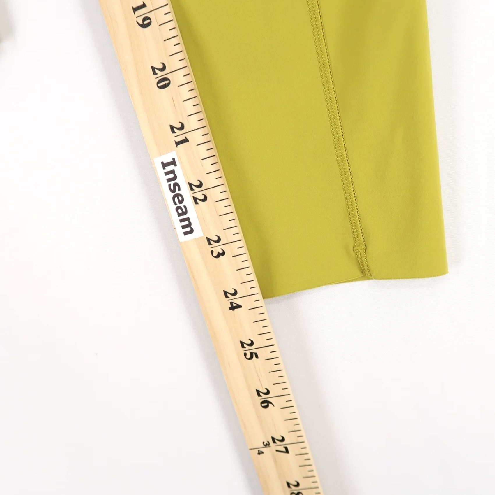 Lululemon Lululemon Womens Leggings 4 Golden Lime High Rise Fast Free Side Pockets Size 27" / US 4 / IT 40 - 6 Thumbnail