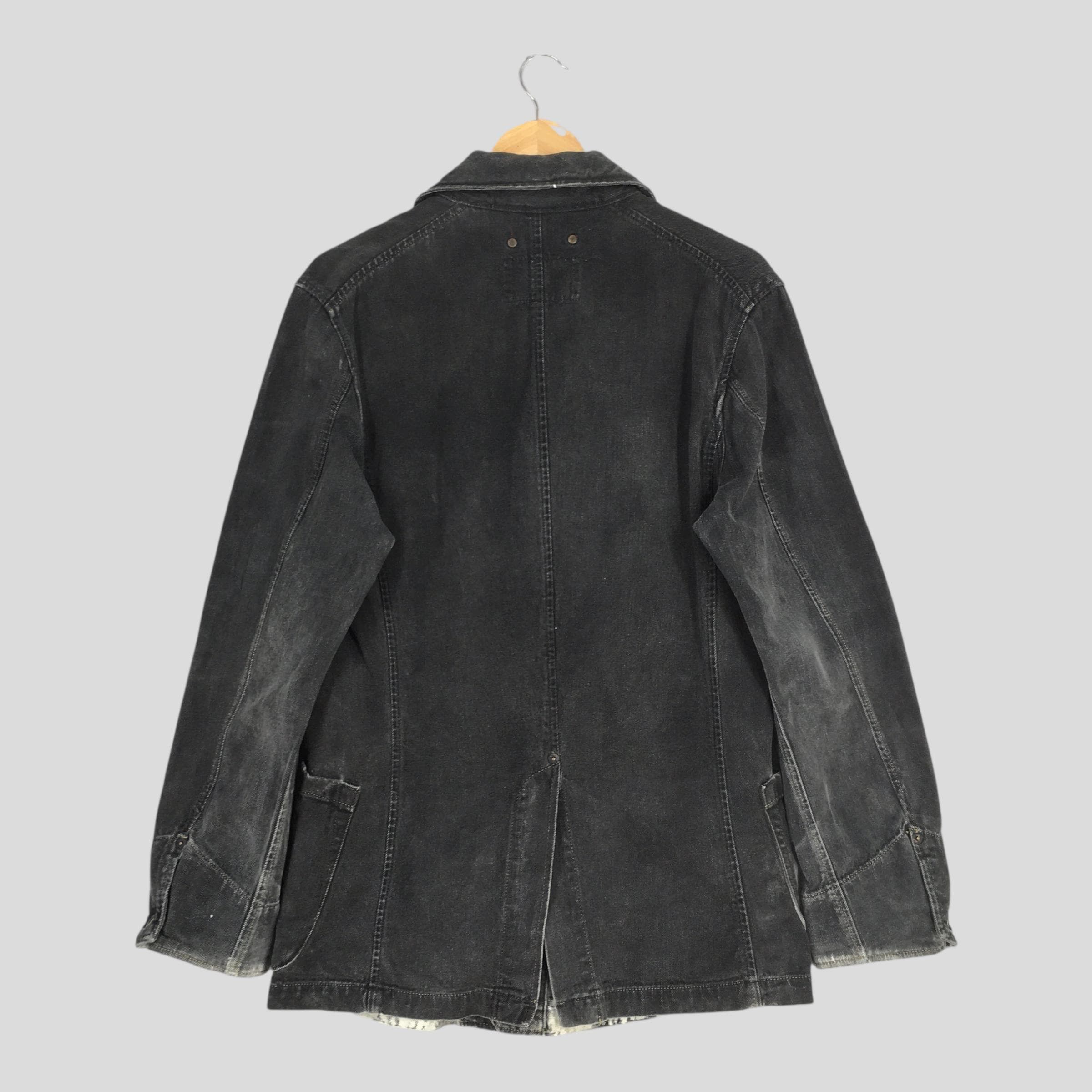 Levi's Vintage 90s Levi's Redloop Jeans Black Denim Jacket Medium Size US M / EU 48-50 / 2 - 8 Thumbnail