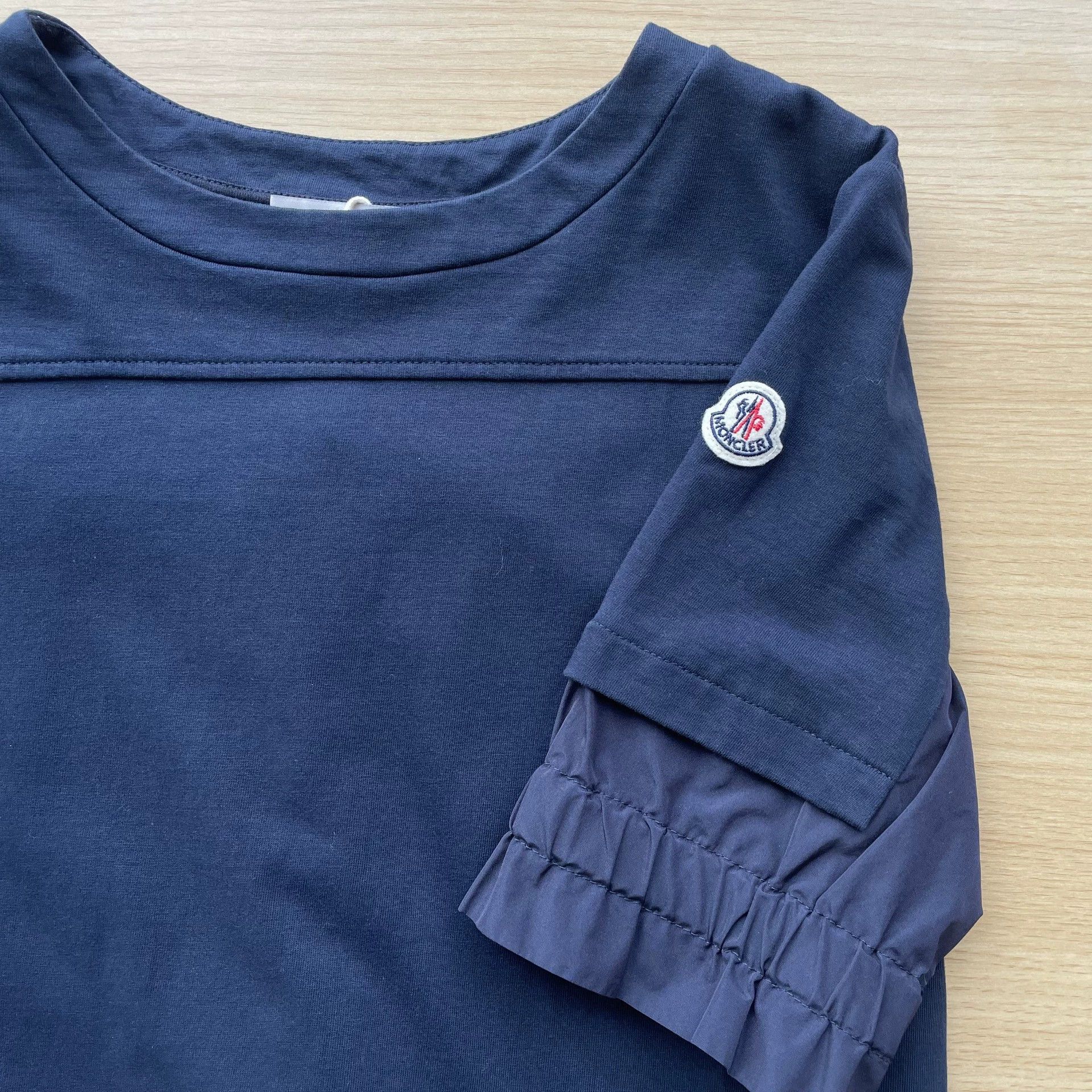 Moncler Moncler Embroidered Logo Colorblock Dress Navy XS 99 New Size XS / US 0-2 / IT 36-38 - 3 Thumbnail