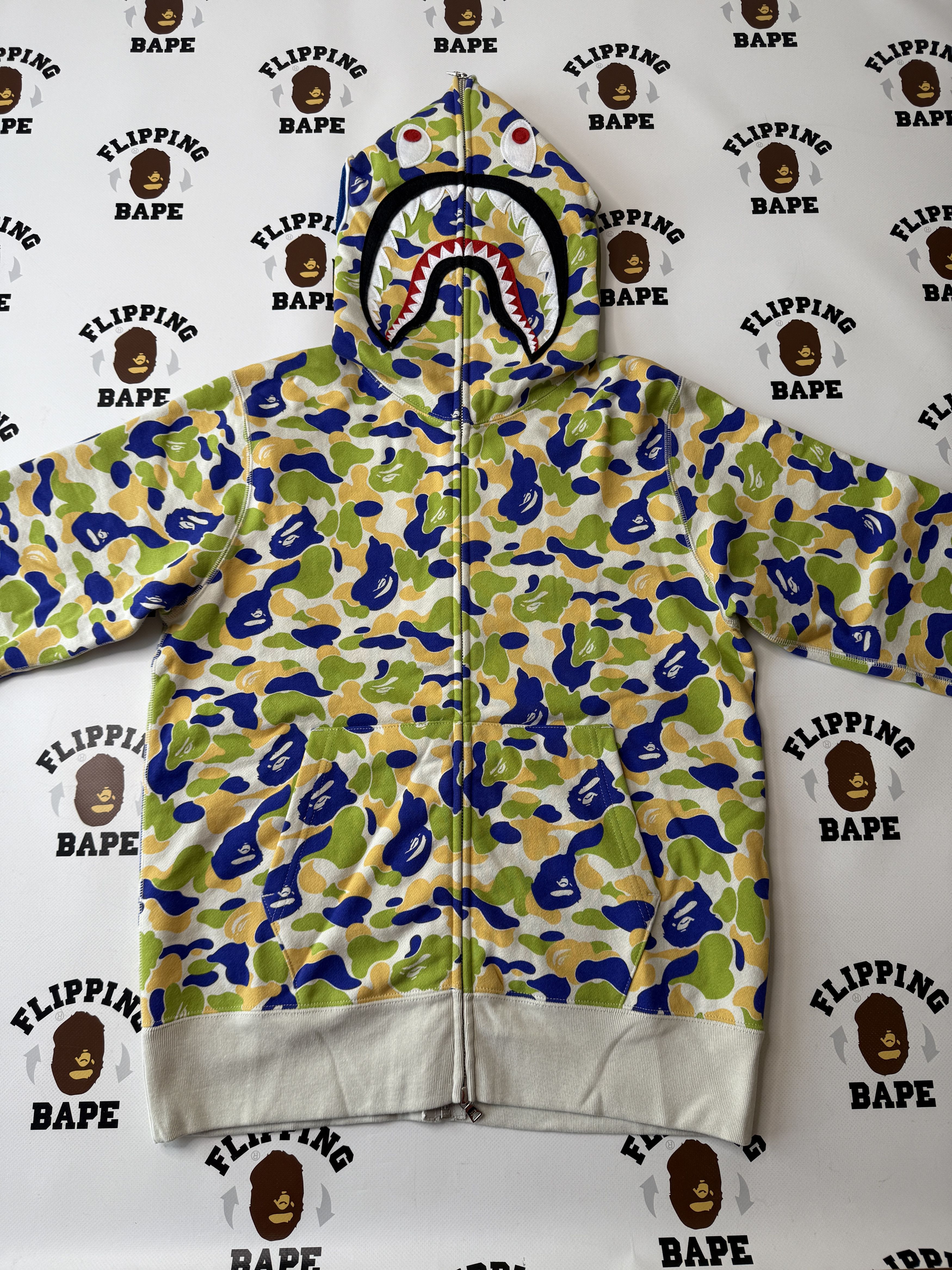 Bape BAPE NEW JERSEY SHARK FULL ZIP HOODIE Size US S / EU 44-46 / 1 - 10 Thumbnail
