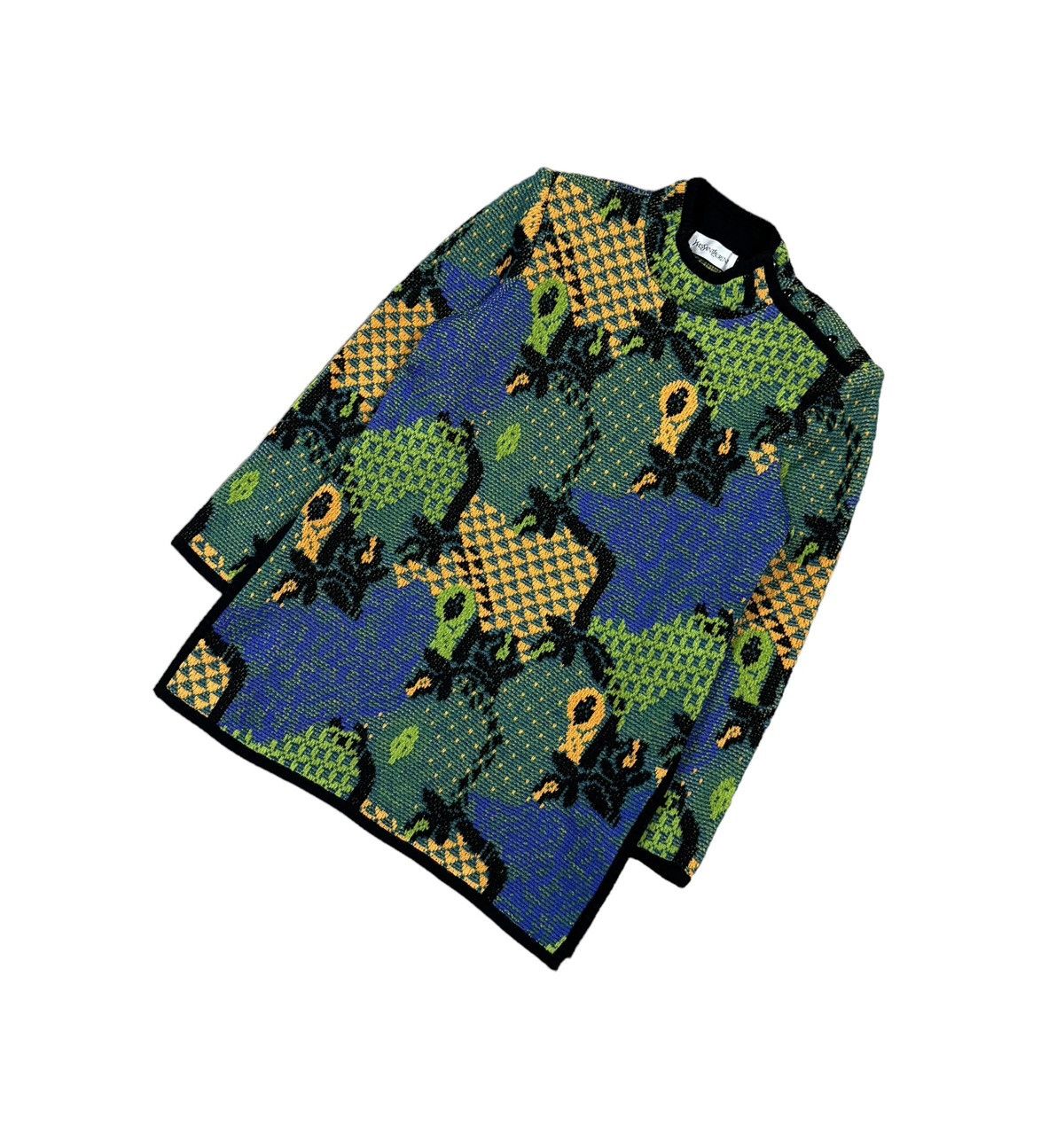 Vintage × Yves Saint Laurent Vtg🔥YvesSaintLaurent Sweater Patterned All Over Print Knit Size US M / EU 48-50 / 2 - 9 Thumbnail