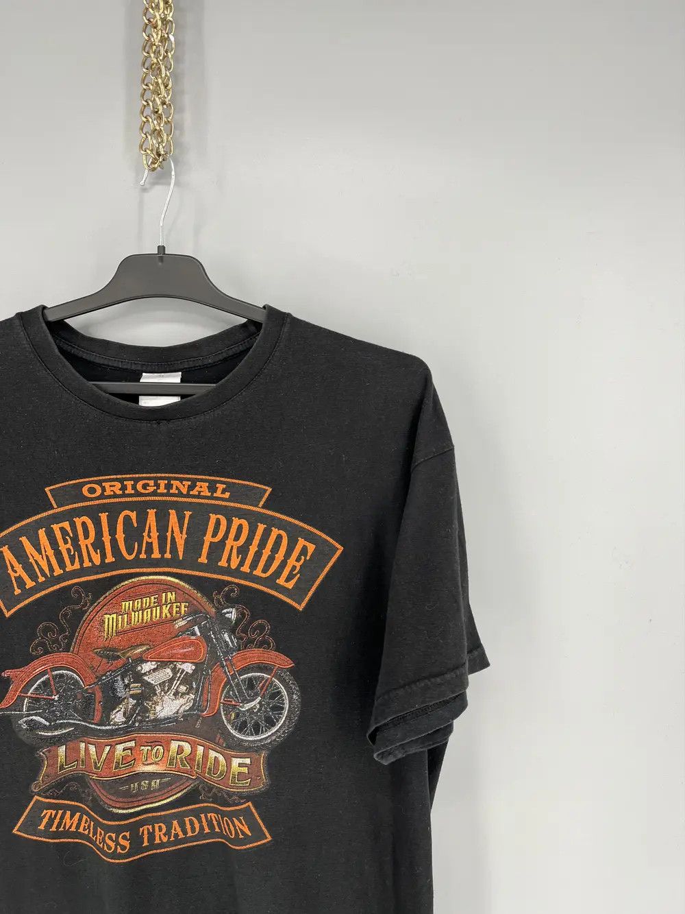 Vintage American Pride Vintage Graphic Tee Black T-shirt Size XL Size US XL / EU 56 / 4 - 5 Thumbnail
