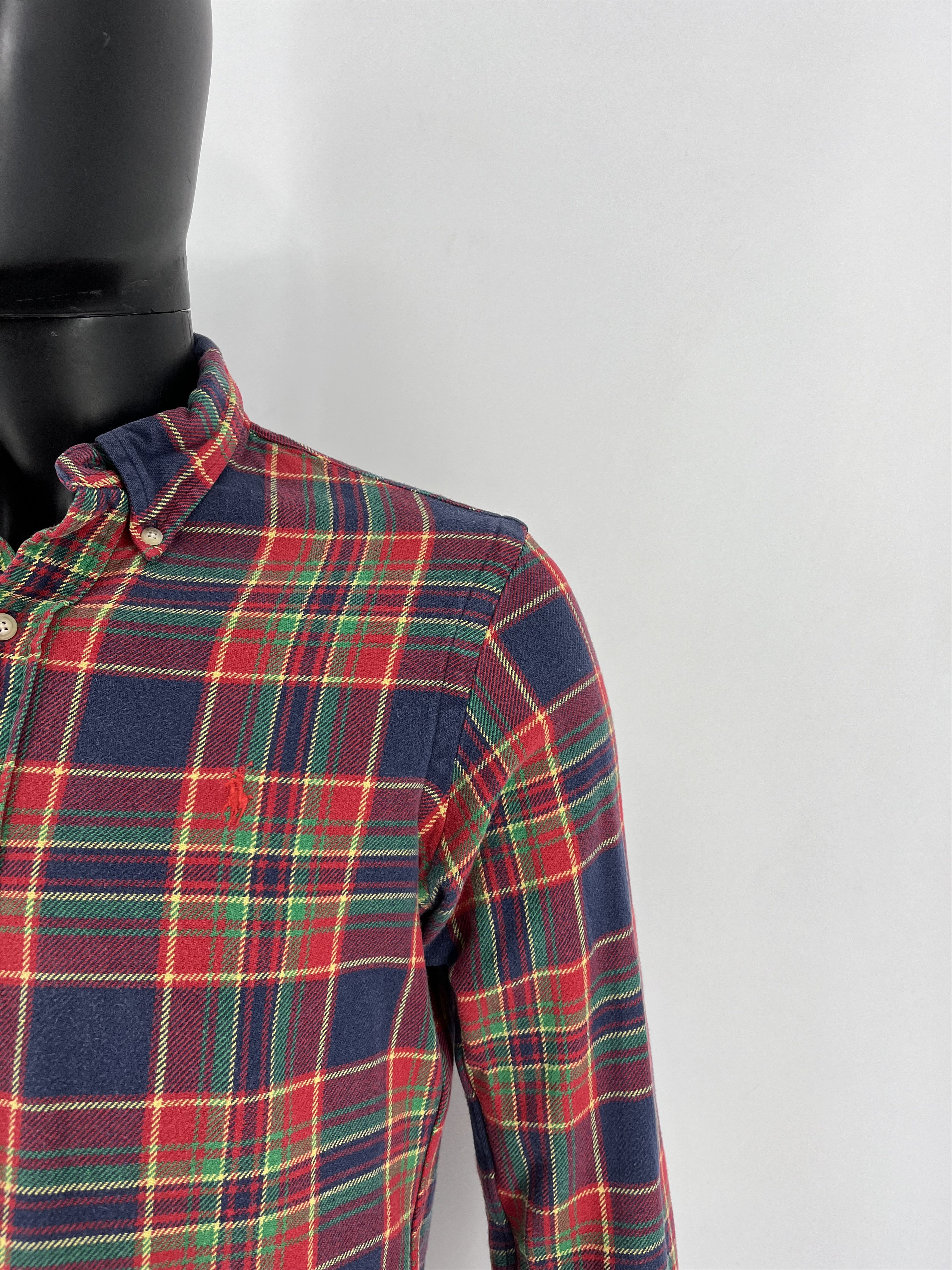 Polo Ralph Lauren × Ralph Lauren Vintage Flannel Polo Raplh Lauren Plaid Shirt Travis style Size US S / EU 44-46 / 1 - 6 Thumbnail