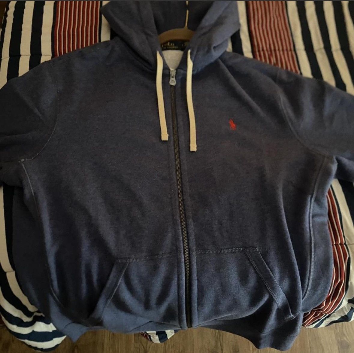 Heather Blue Polo Ralph Lauren Zip Up Jacket