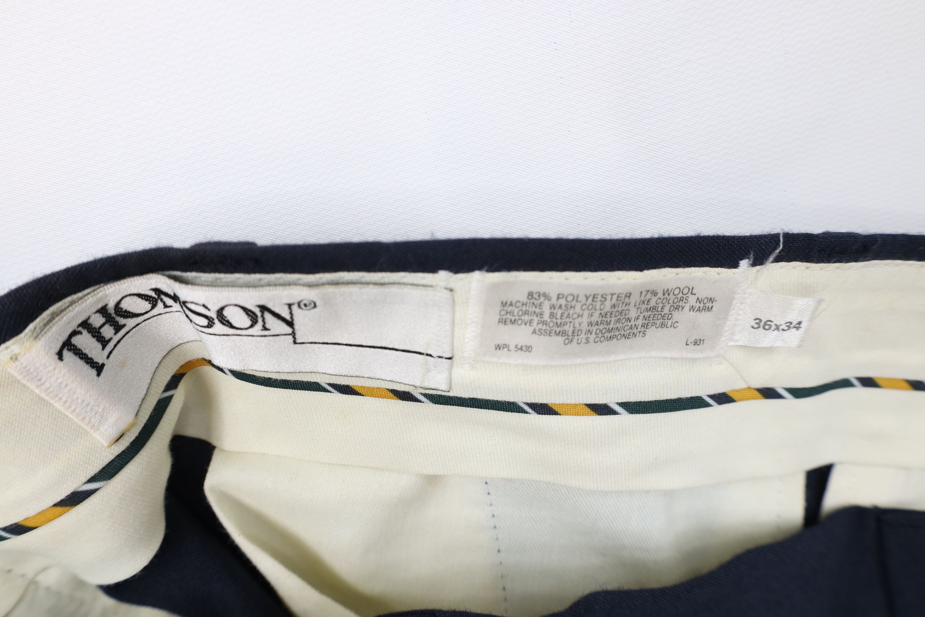 Vintage Vintage 90s Streetwear Wool Blend Knit Wide Leg Chino Pants Size US 36 / EU 52 - 8 Thumbnail