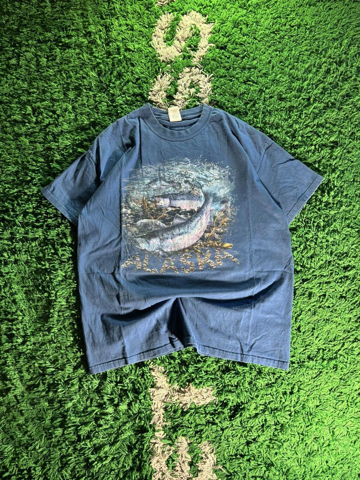 Hanes Vintage Hanes Alaska Fish Tee Size US XL / EU 56 / 4 - 2 Thumbnail